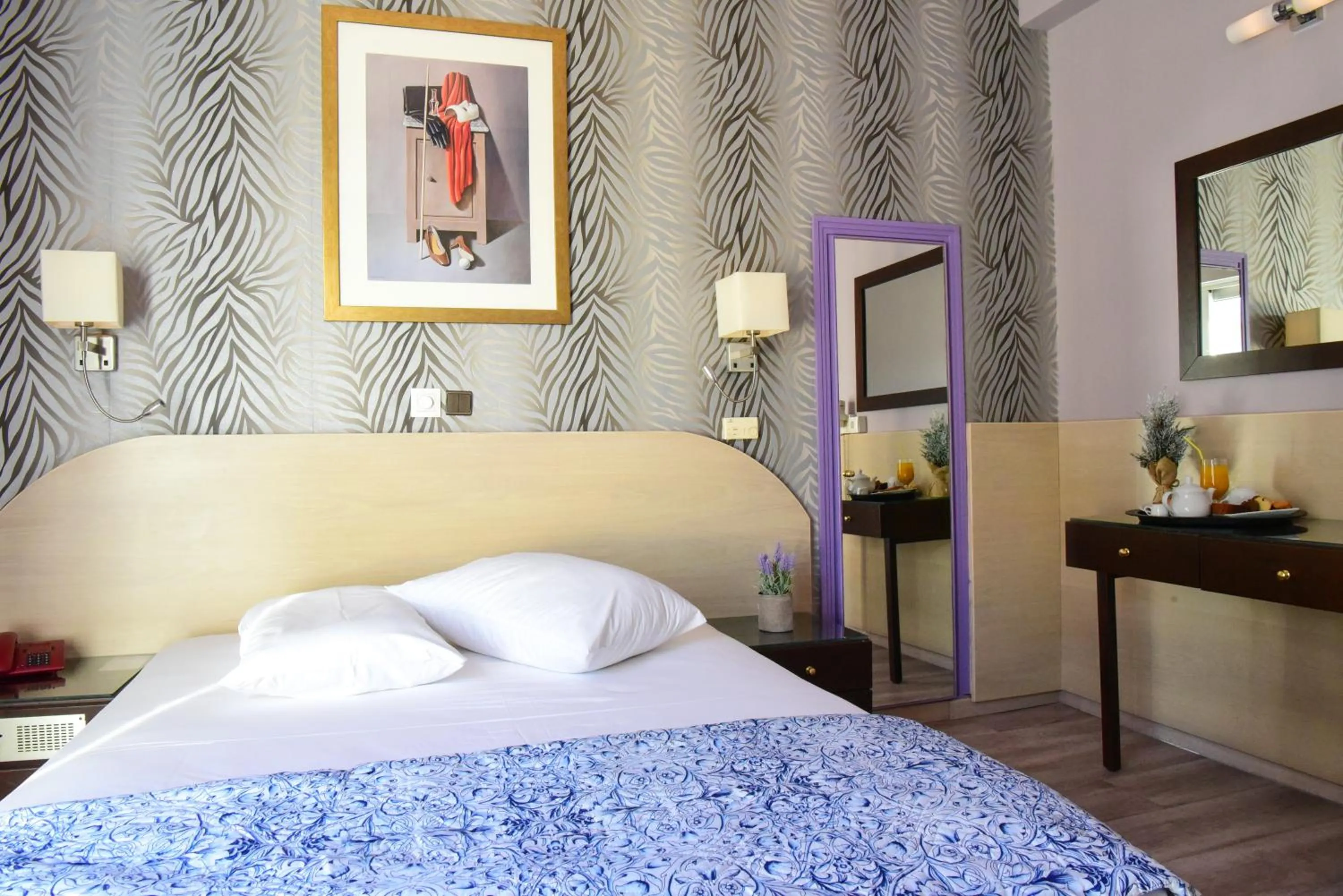 Bedroom, Bed in Eva Hotel Piraeus