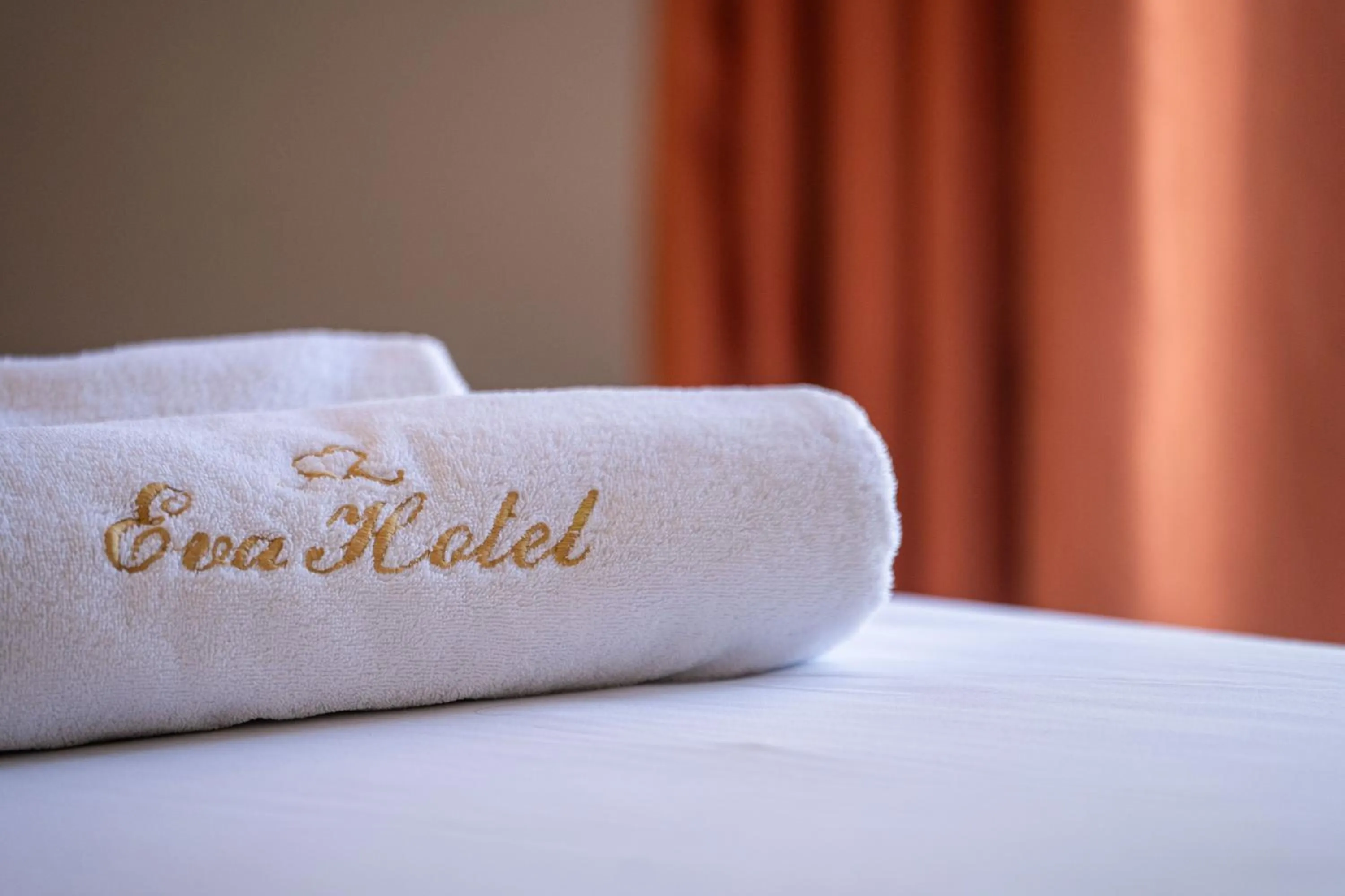 Bed in Eva Hotel Piraeus