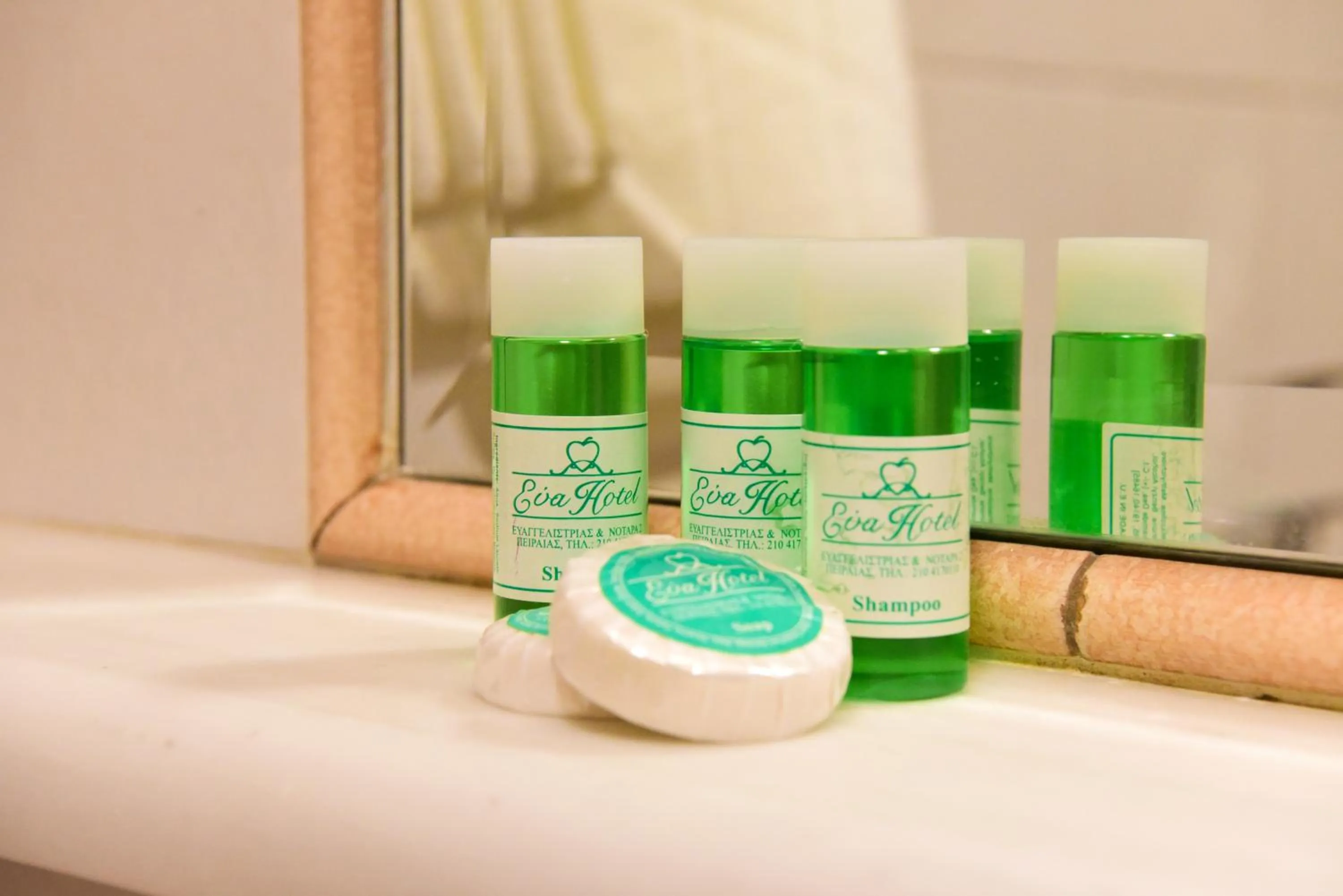 Bathroom in Eva Hotel Piraeus