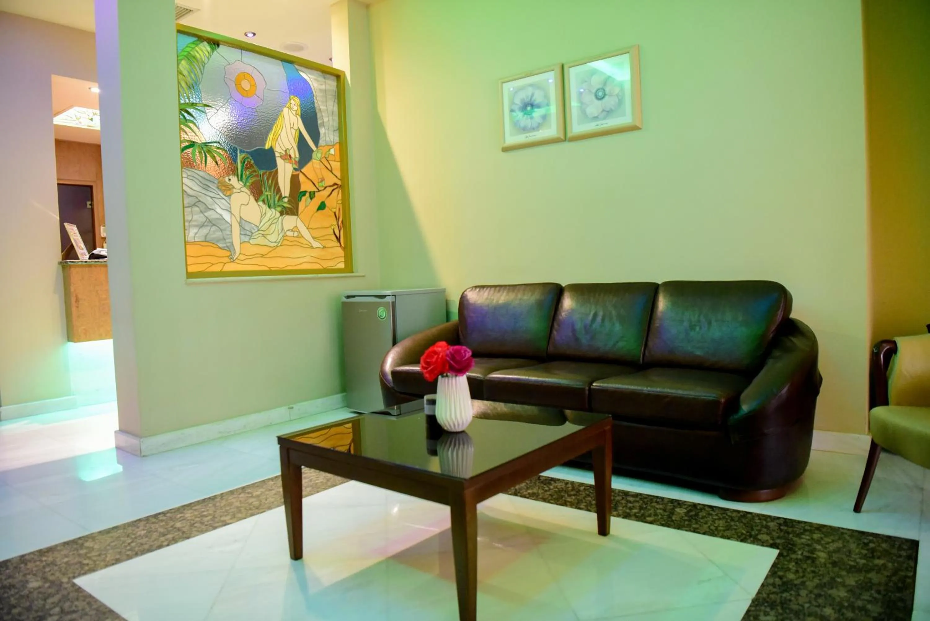 Seating area in Eva Hotel Piraeus