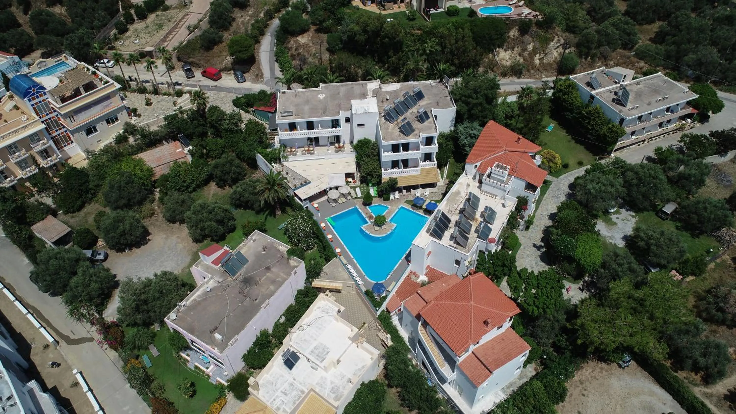 Bird's eye view in Myrtis Spa Hotel