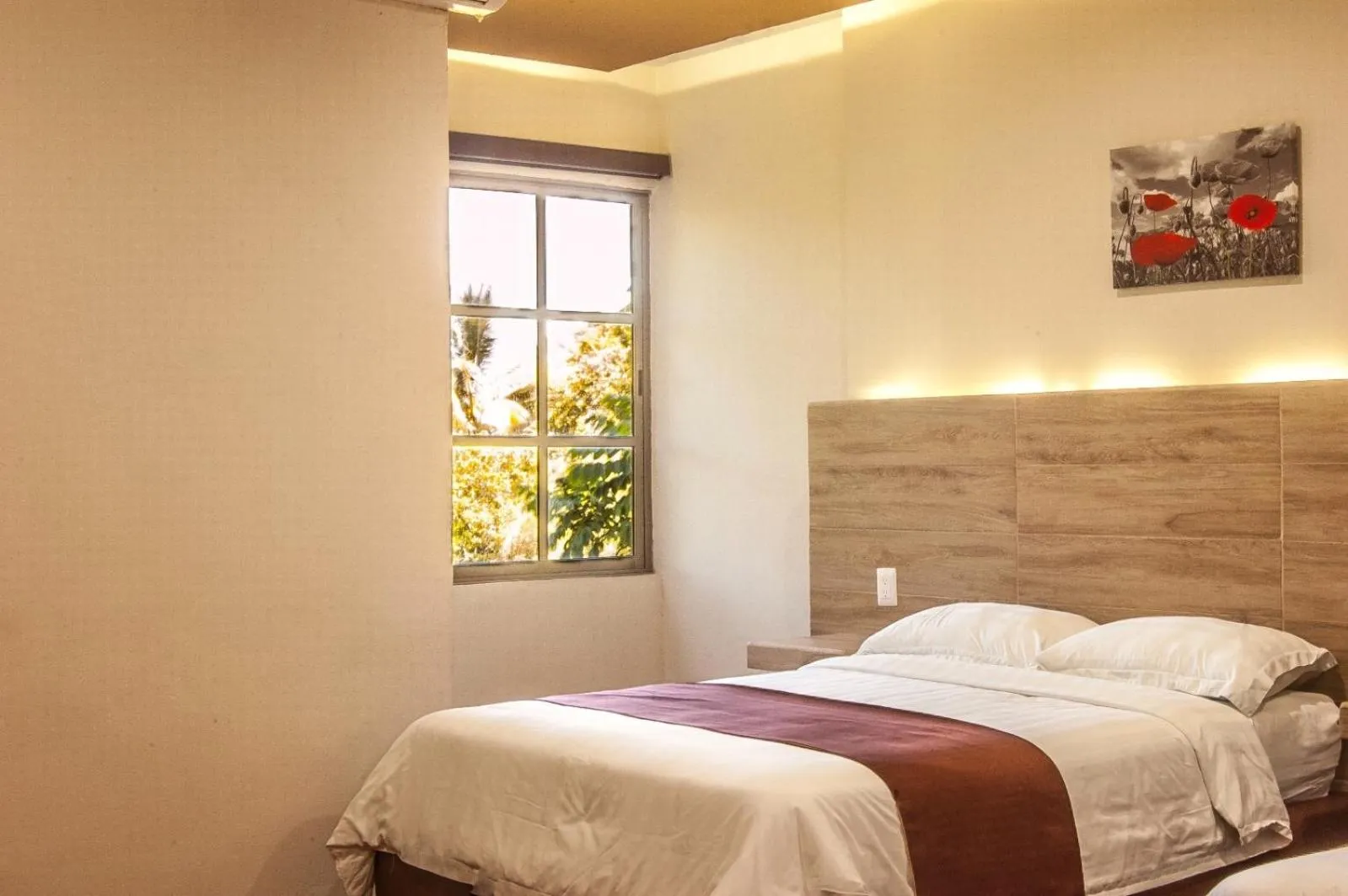 Bed in Hotel Luna Caribe