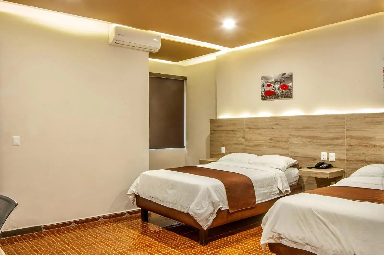 Bed in Hotel Luna Caribe