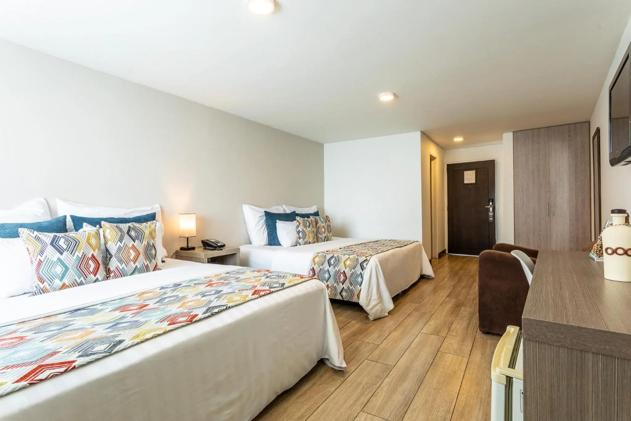 Bed in Hotel Carretero