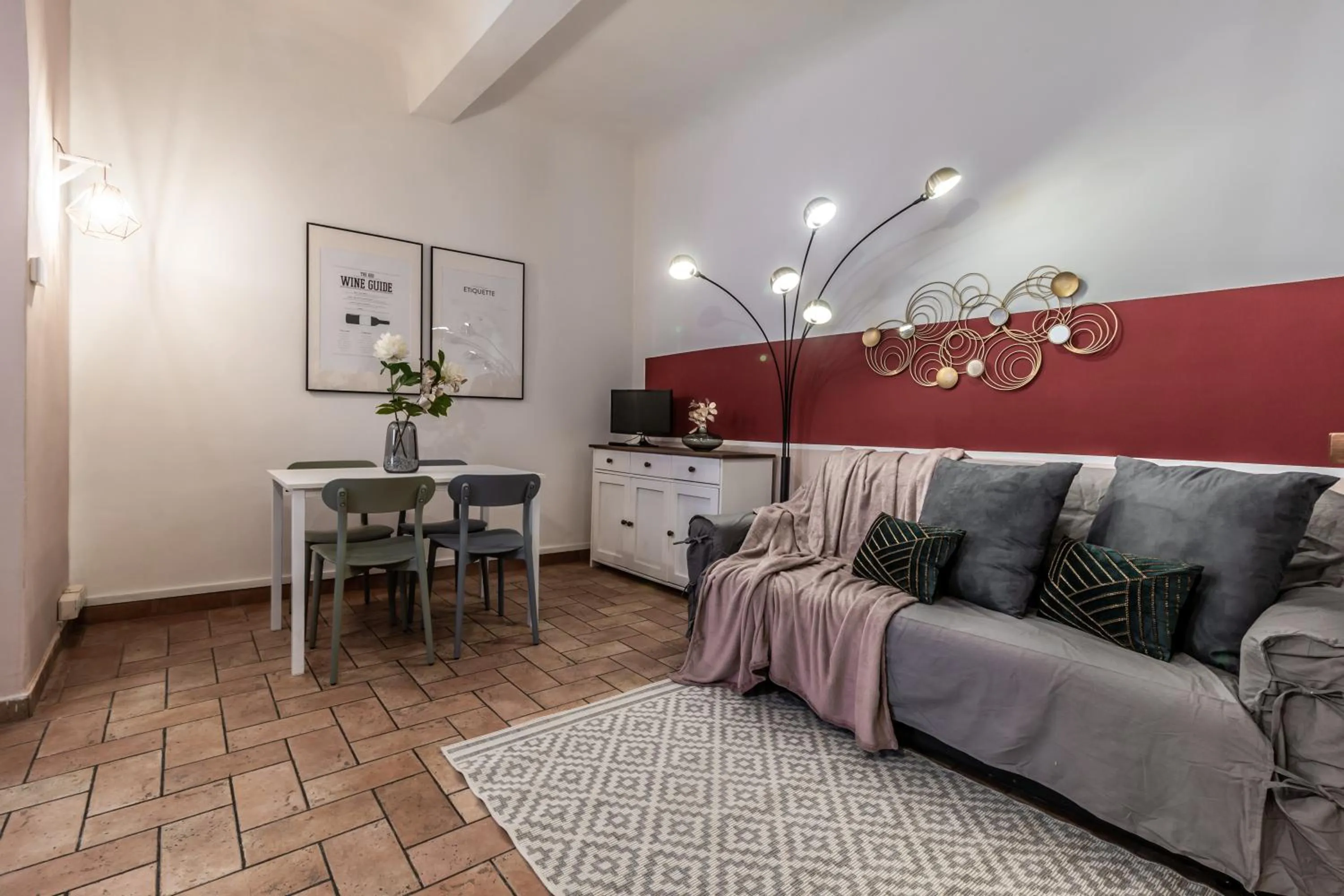 Seating area in Wine Apartments Florence Ansonica