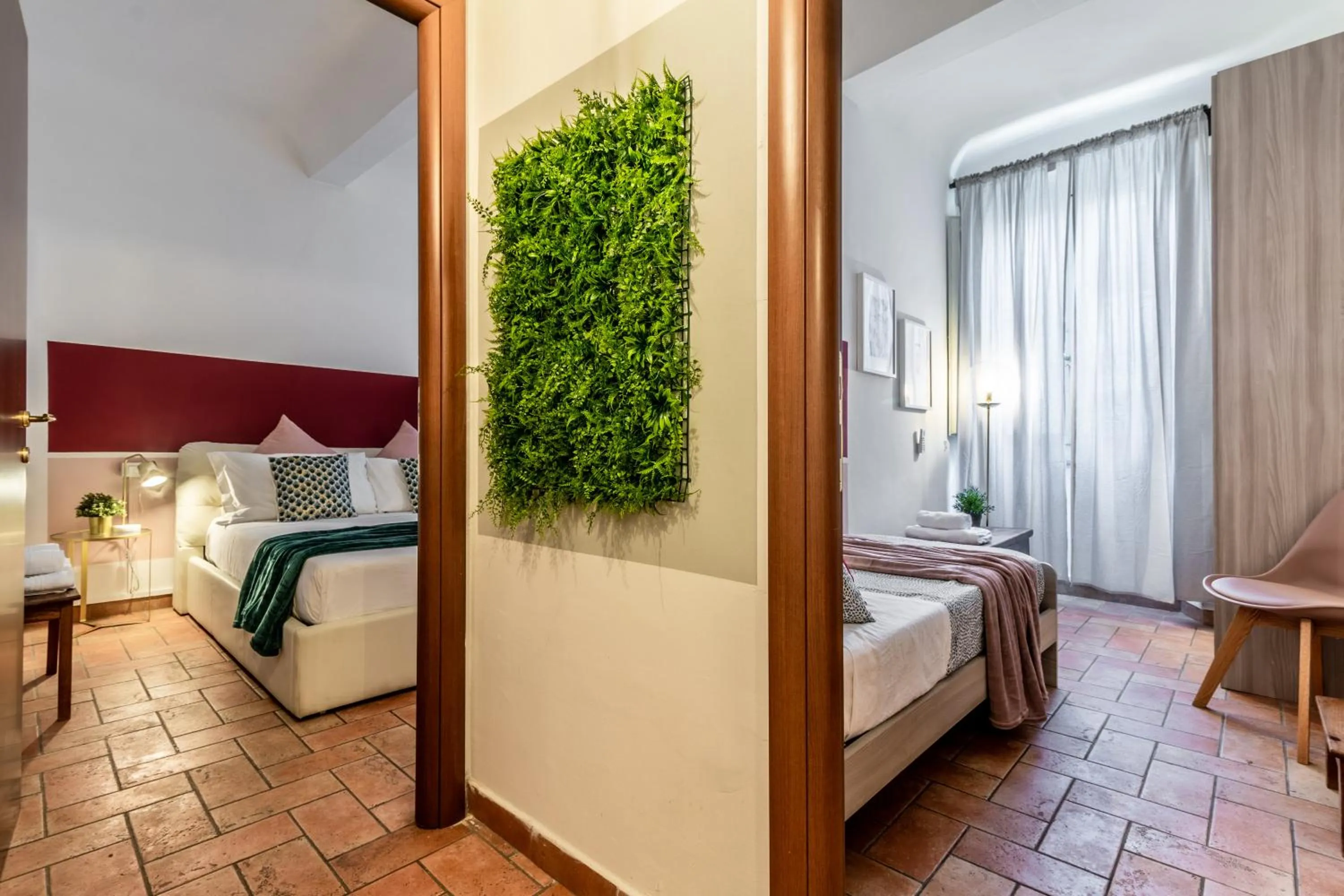 Bed in Wine Apartments Florence Ansonica