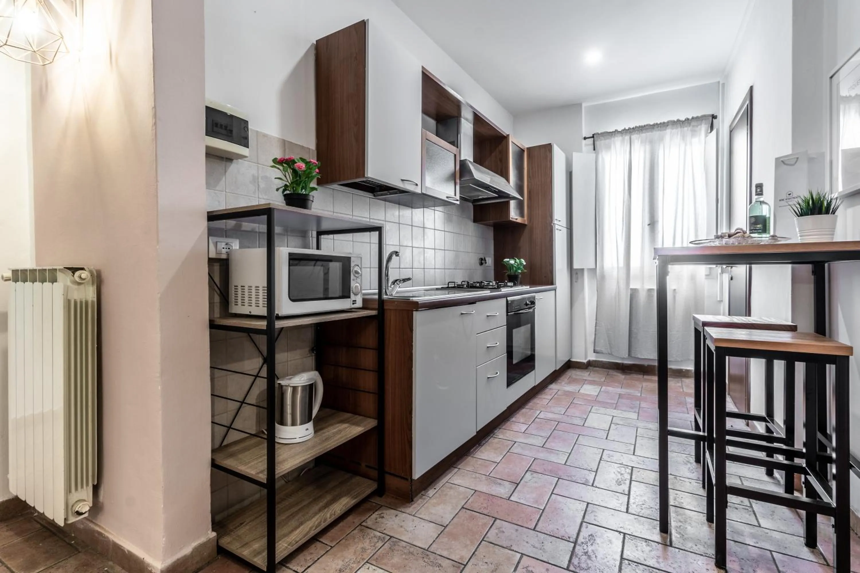 Kitchen or kitchenette in Wine Apartments Florence Ansonica
