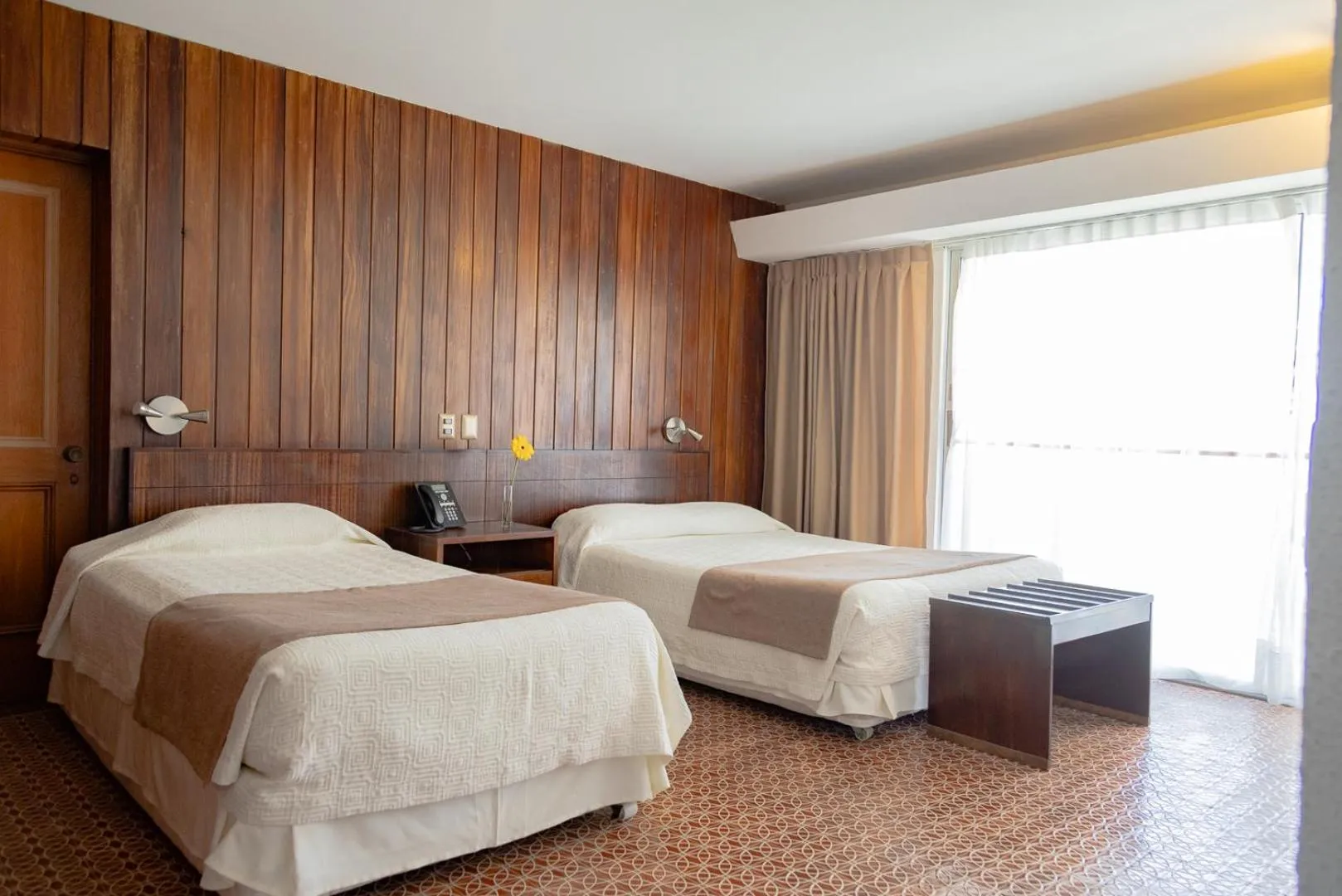 Bed in Panamericana Hotel Arica