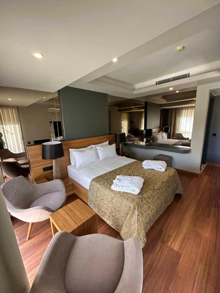 Bed in Hotel Ambrosia