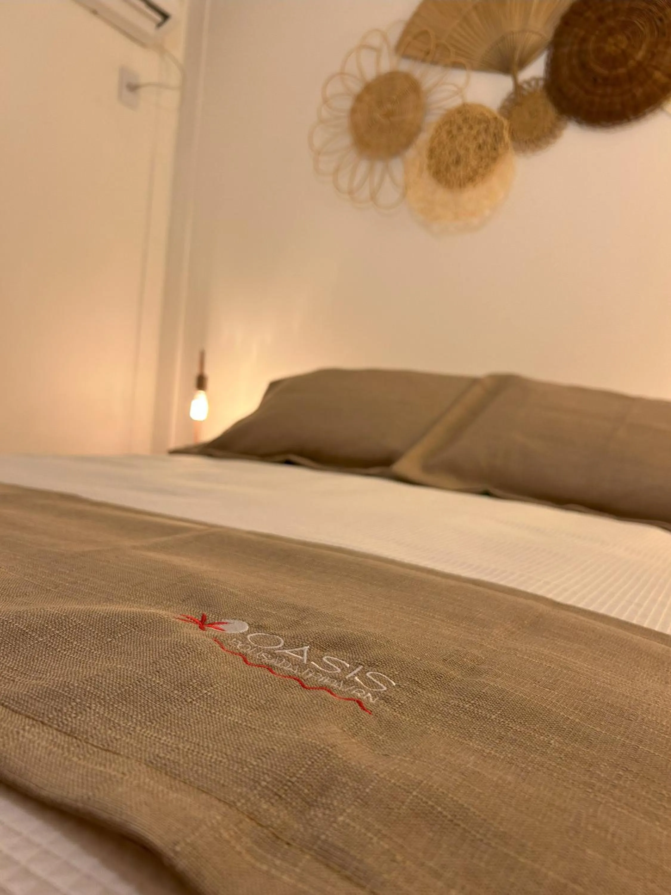 Bed in Pousada Oasis