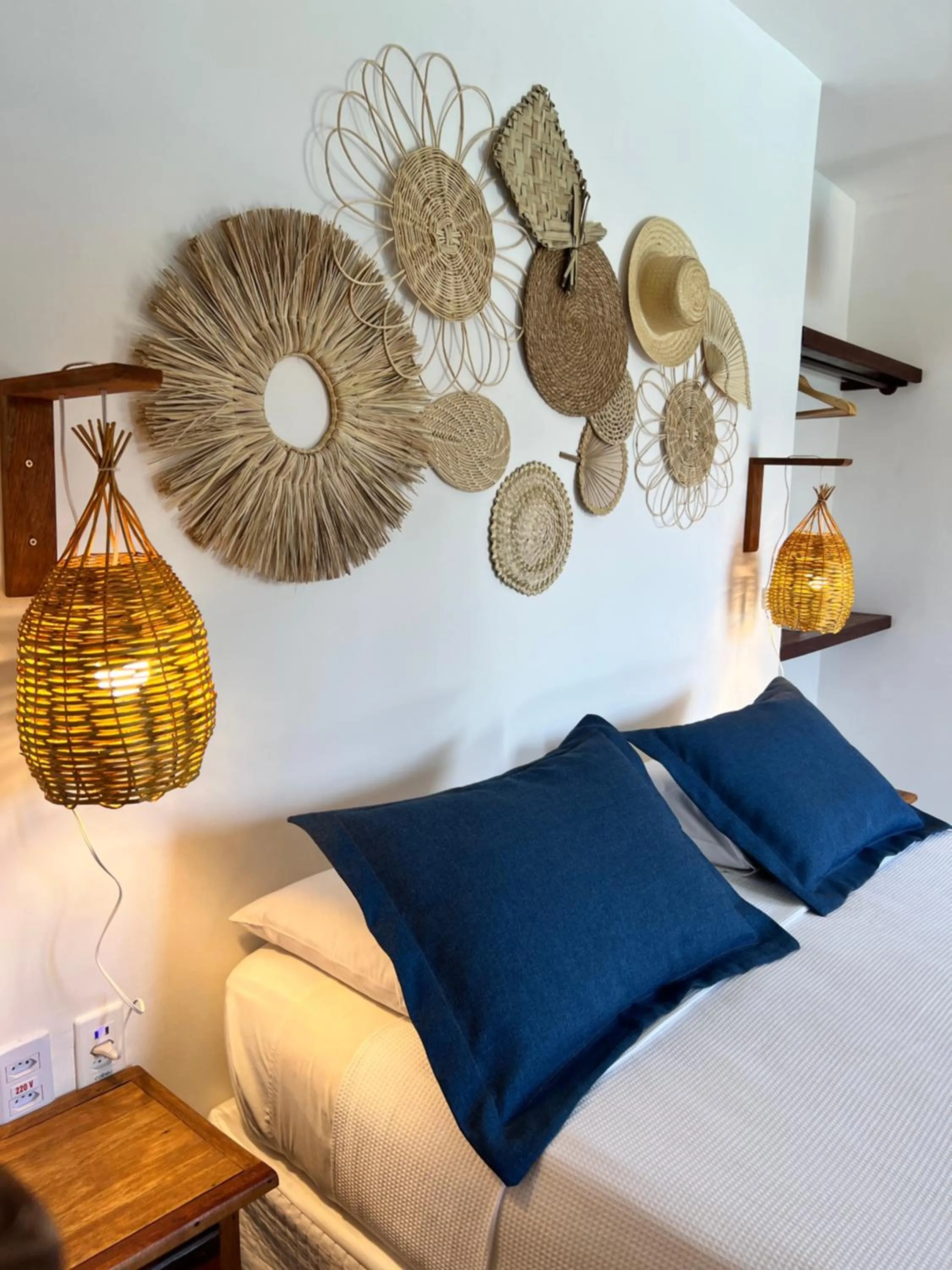 Bed in Pousada Oasis