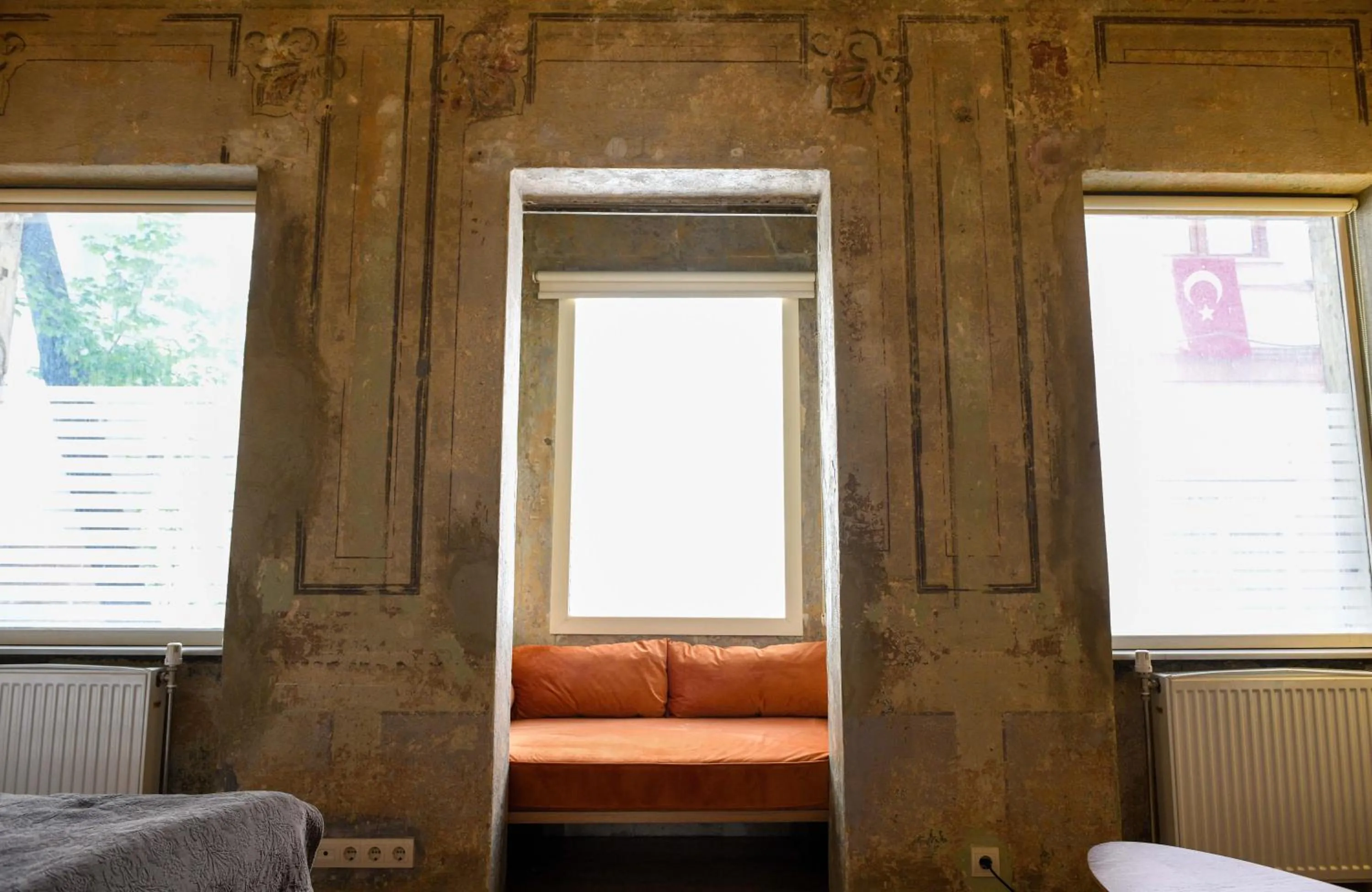 Seating area, Bed in Taksim Galata Tower, Rooms Galata Historical Hotel