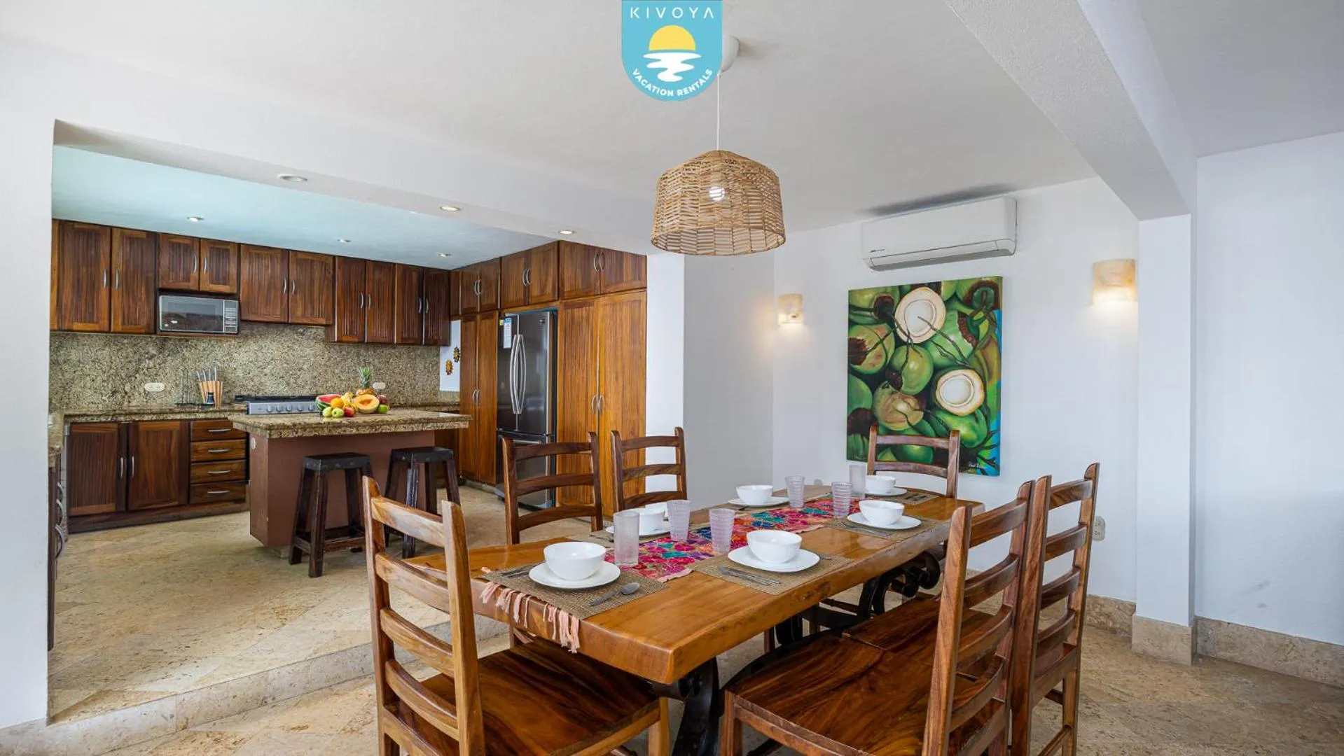 Kitchen or kitchenette in Casa Bahía Linda by Kivoya