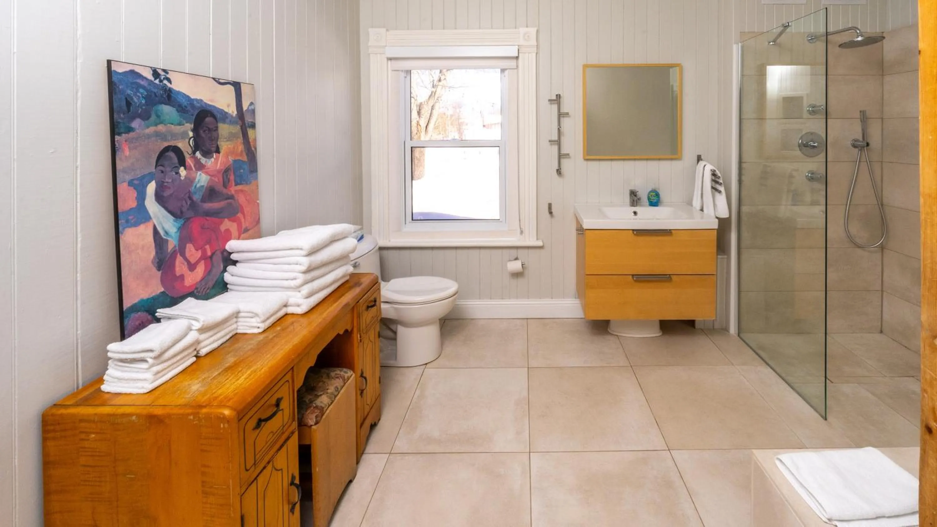 Shower in Le Baluchon Éco-villégiature