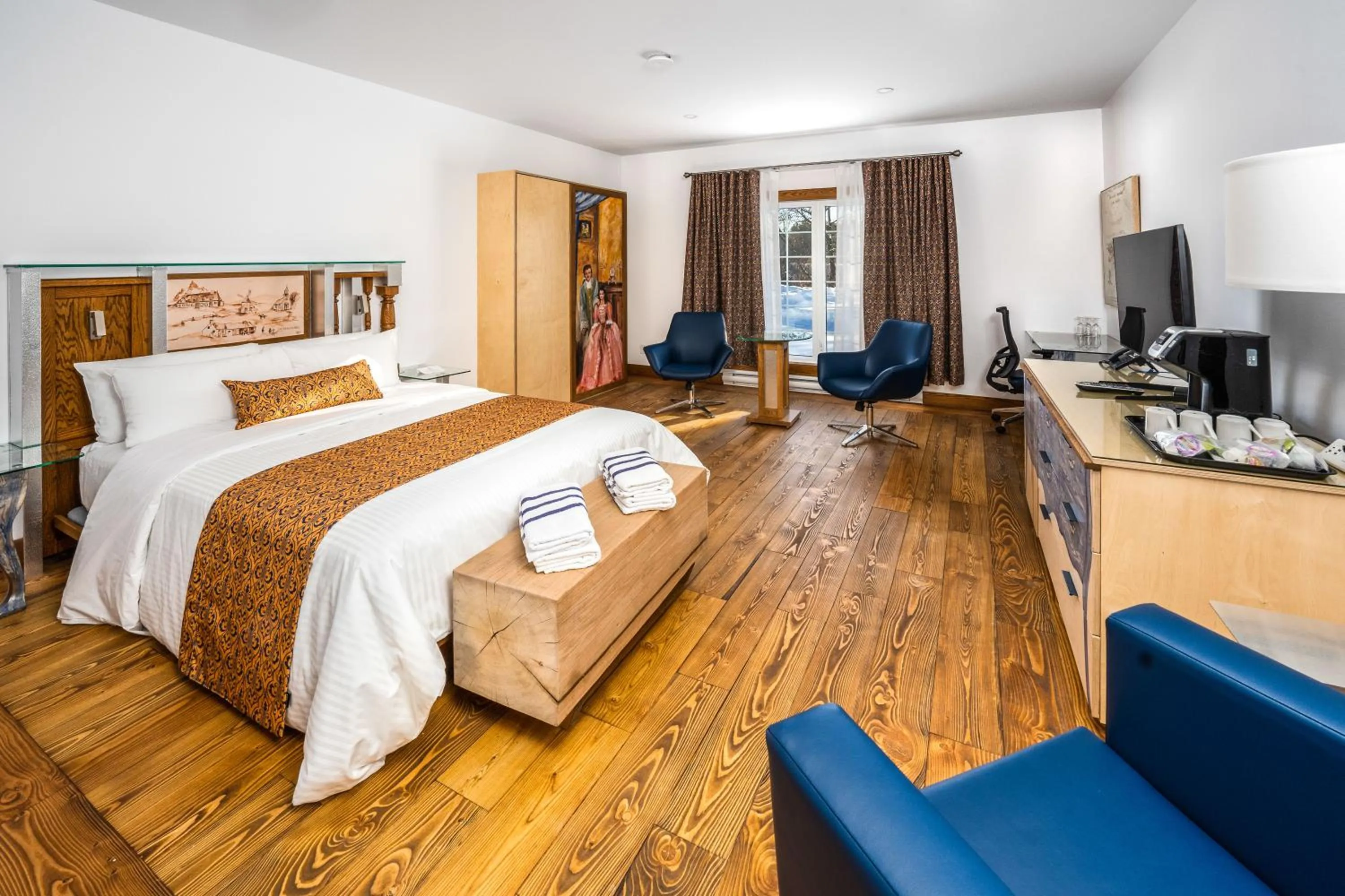 Bed in Le Baluchon Éco-villégiature