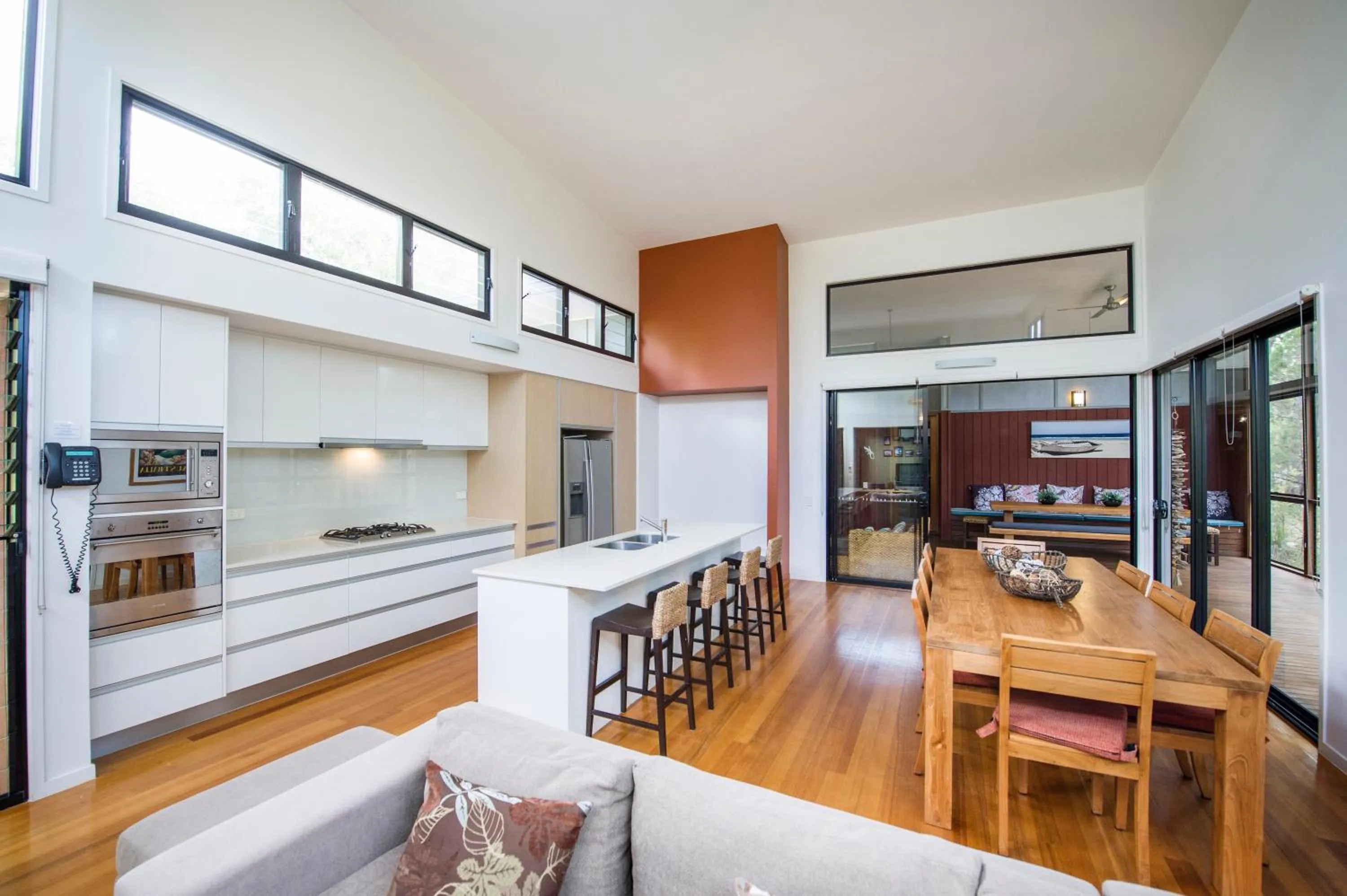 Dining area in Beach Road Holiday Homes