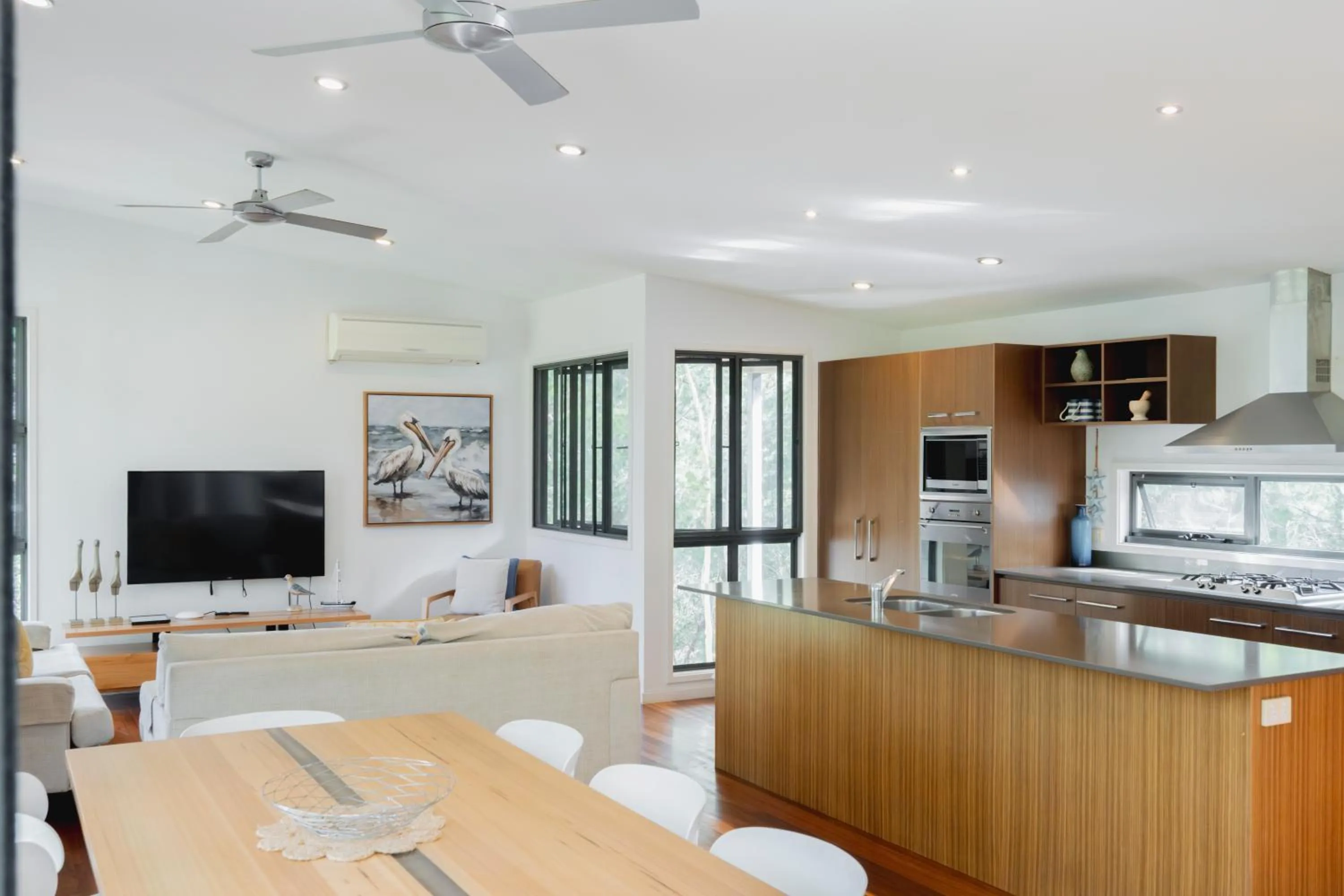 Living room in Beach Road Holiday Homes