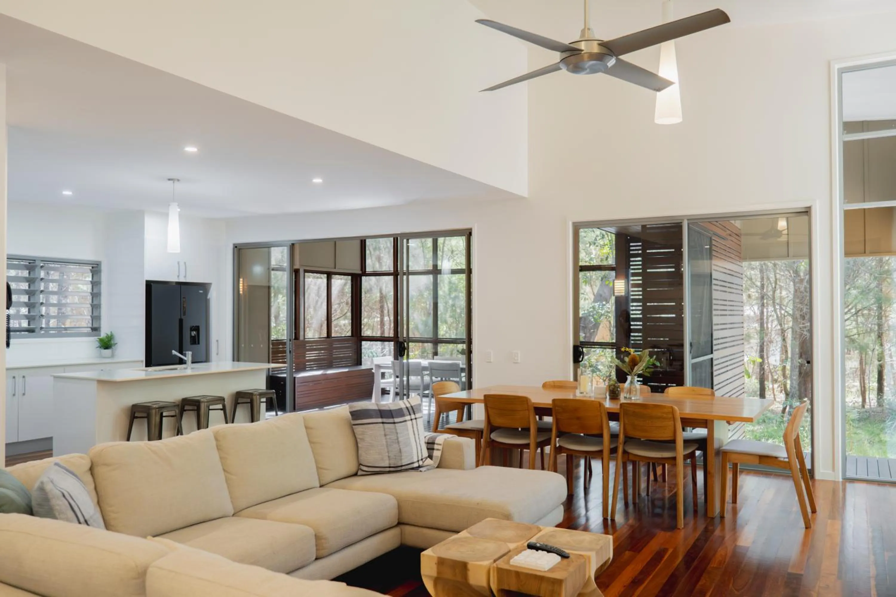 Living room in Beach Road Holiday Homes