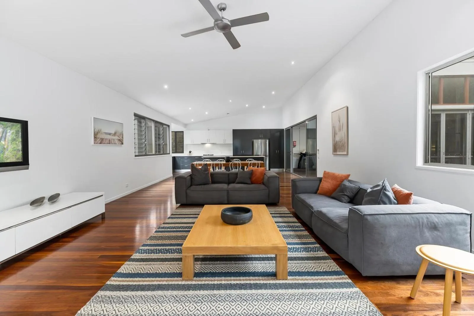 Living room in Beach Road Holiday Homes