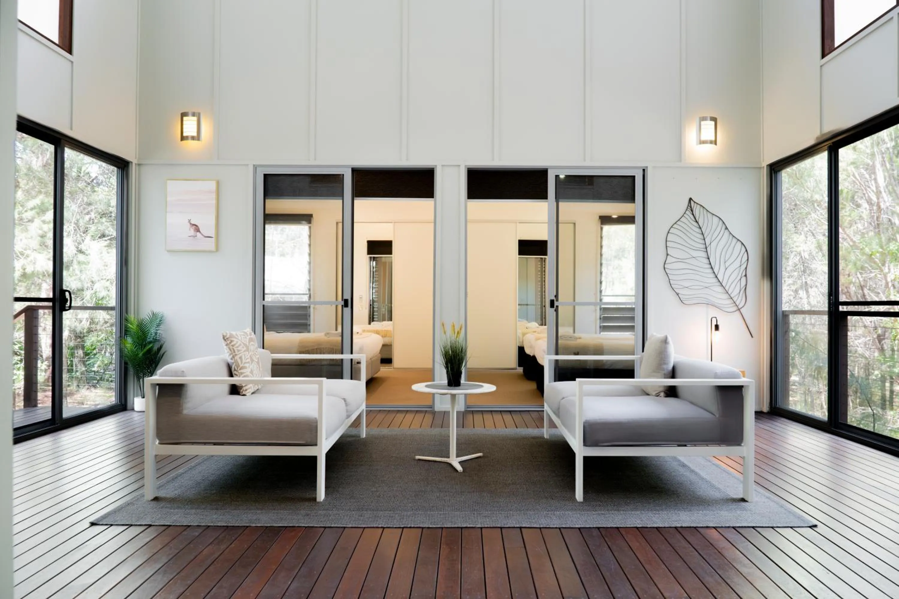 Patio in Beach Road Holiday Homes