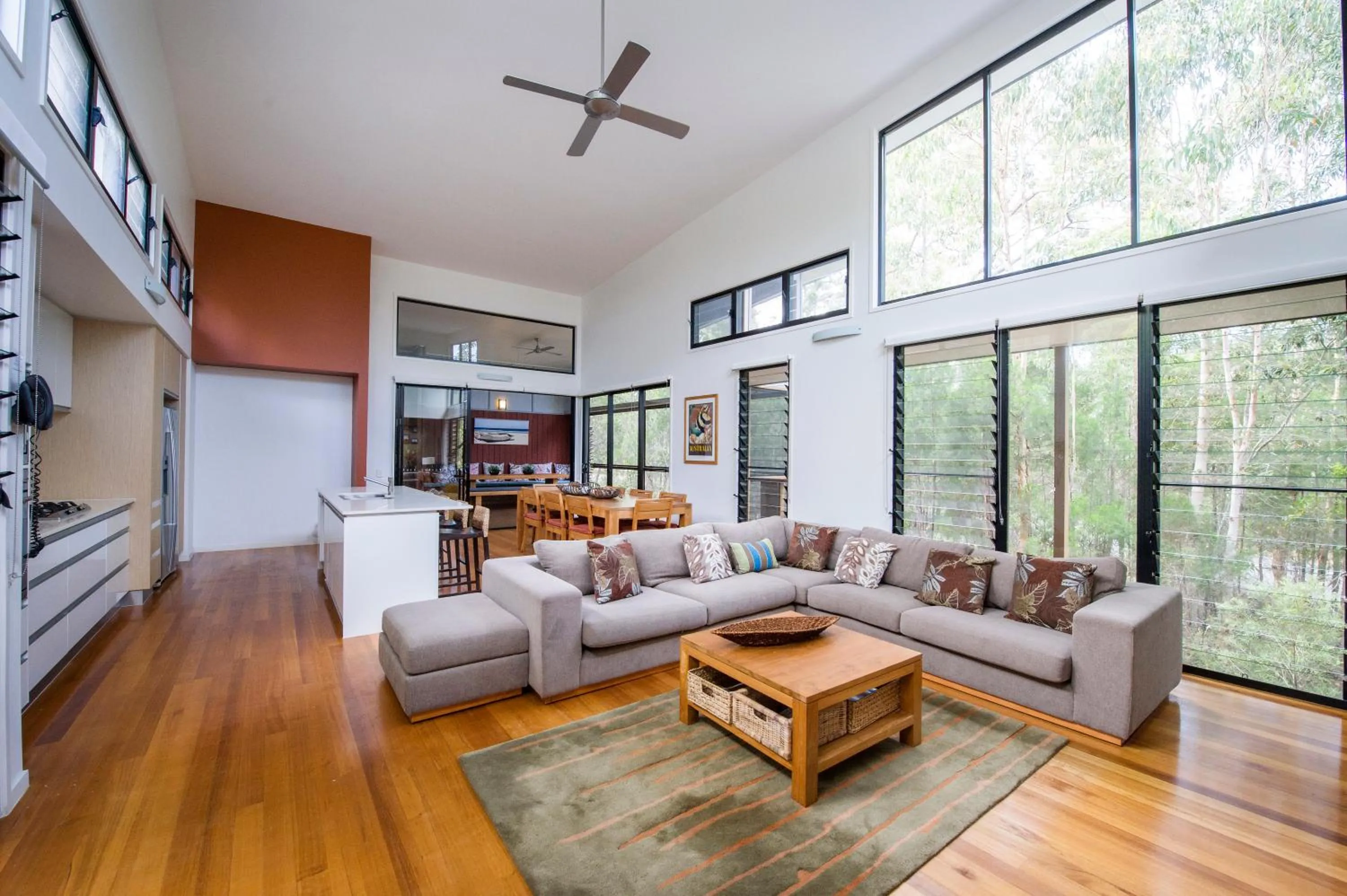 Living room in Beach Road Holiday Homes