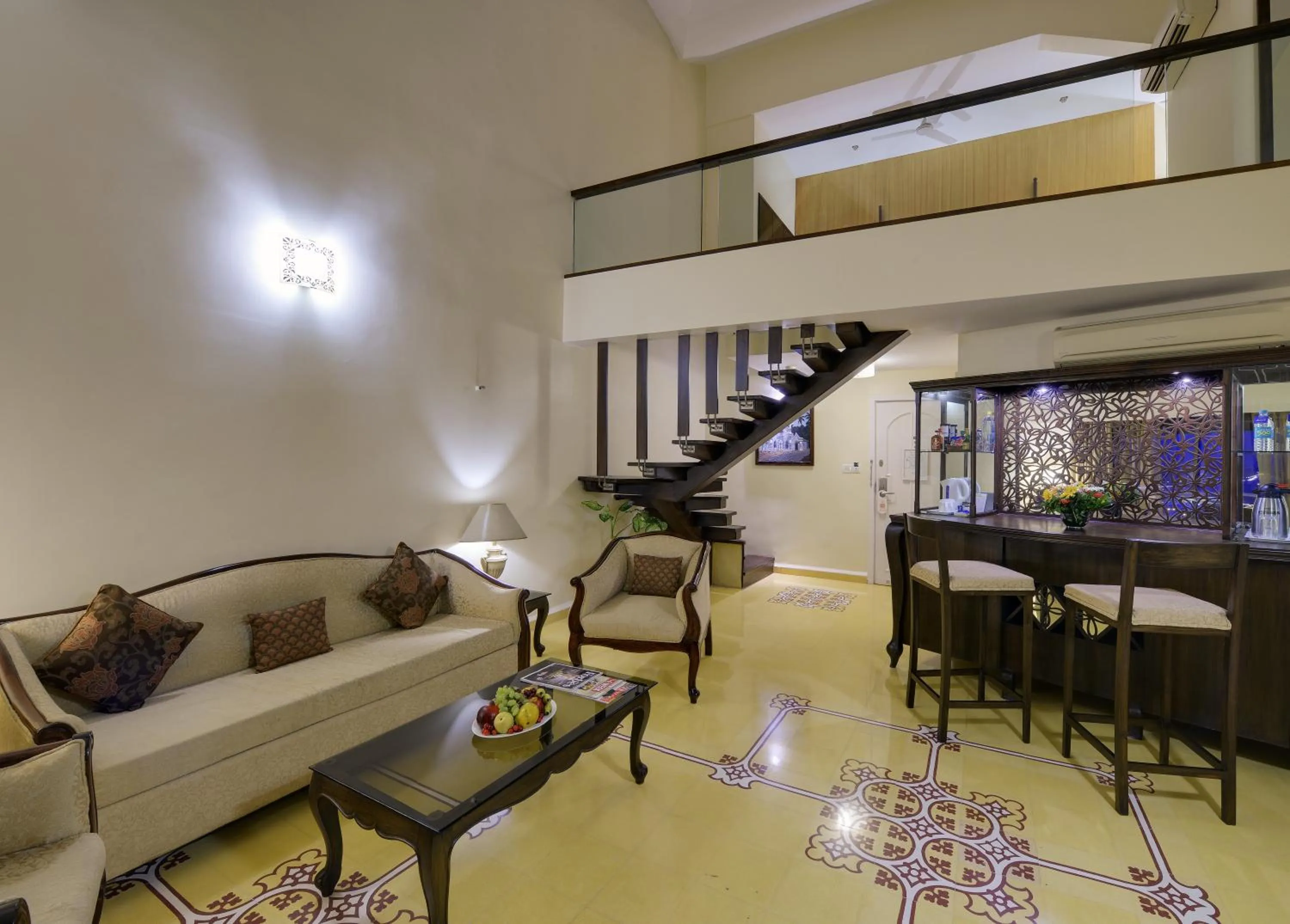 Living room in The Crown Goa