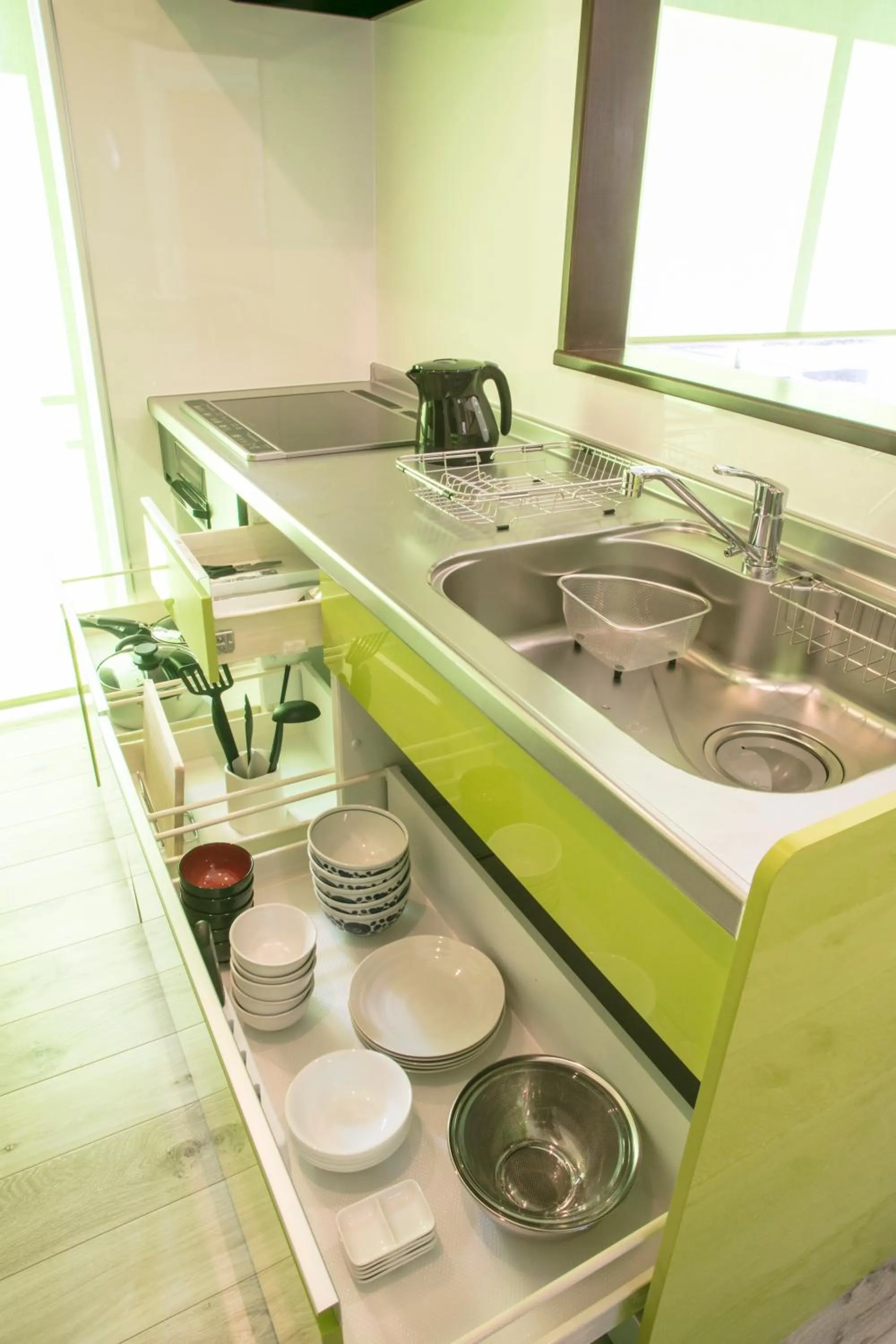 Kitchen or kitchenette in Villa Yushin