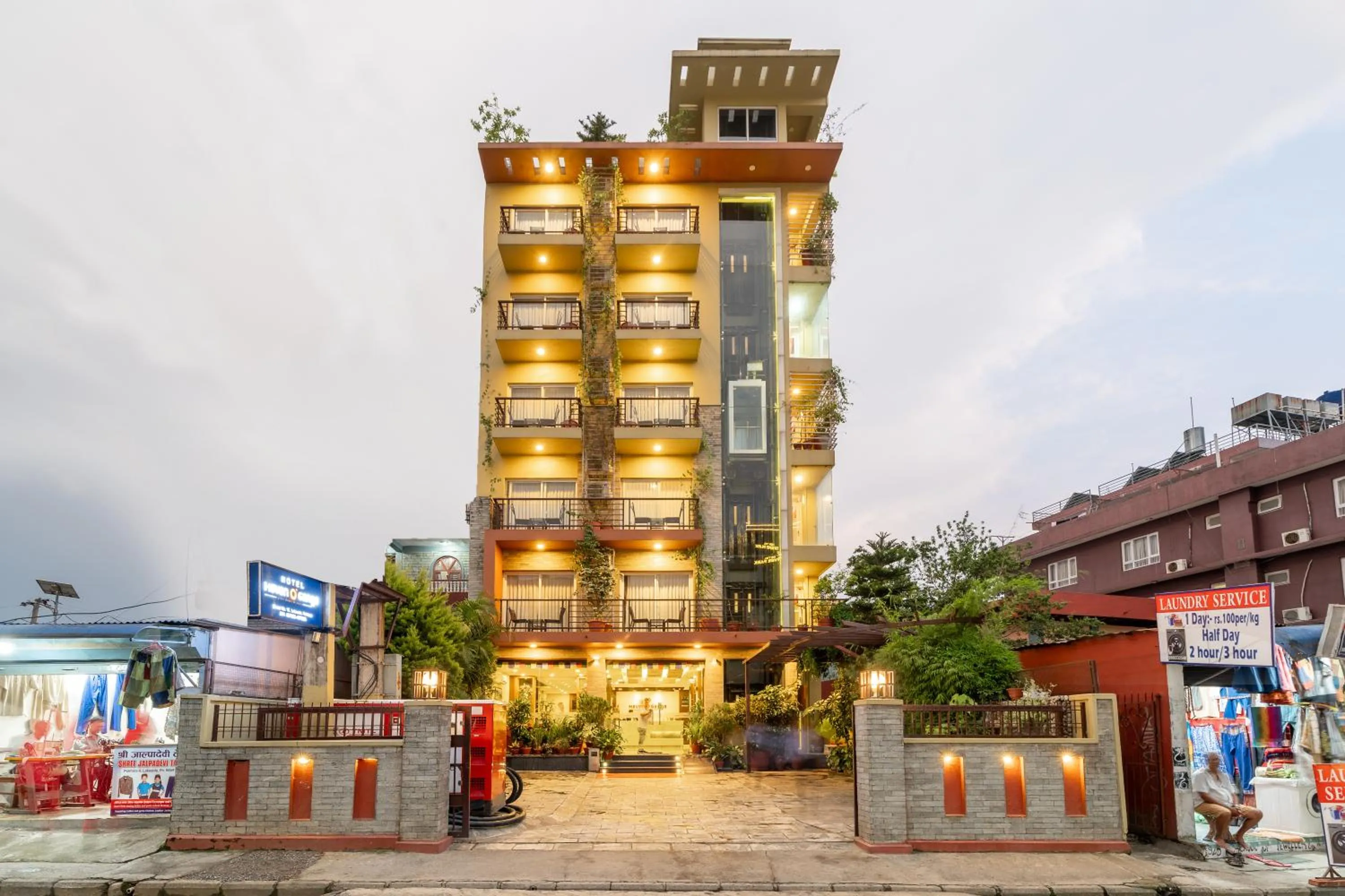 Property building in Hotel Haven O' Ganga