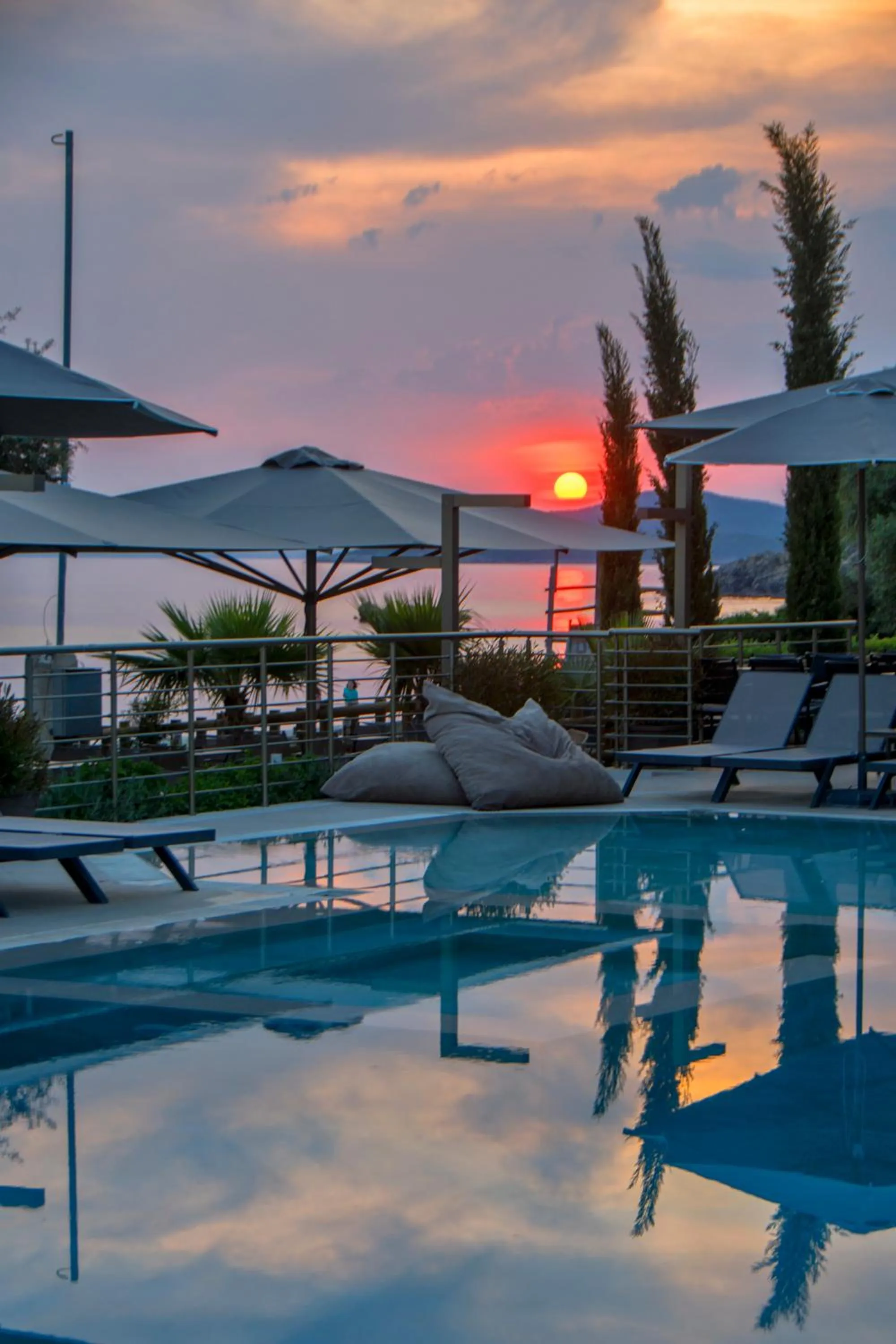 Pool view in Prima Vista Beachfront Boutique Hotel