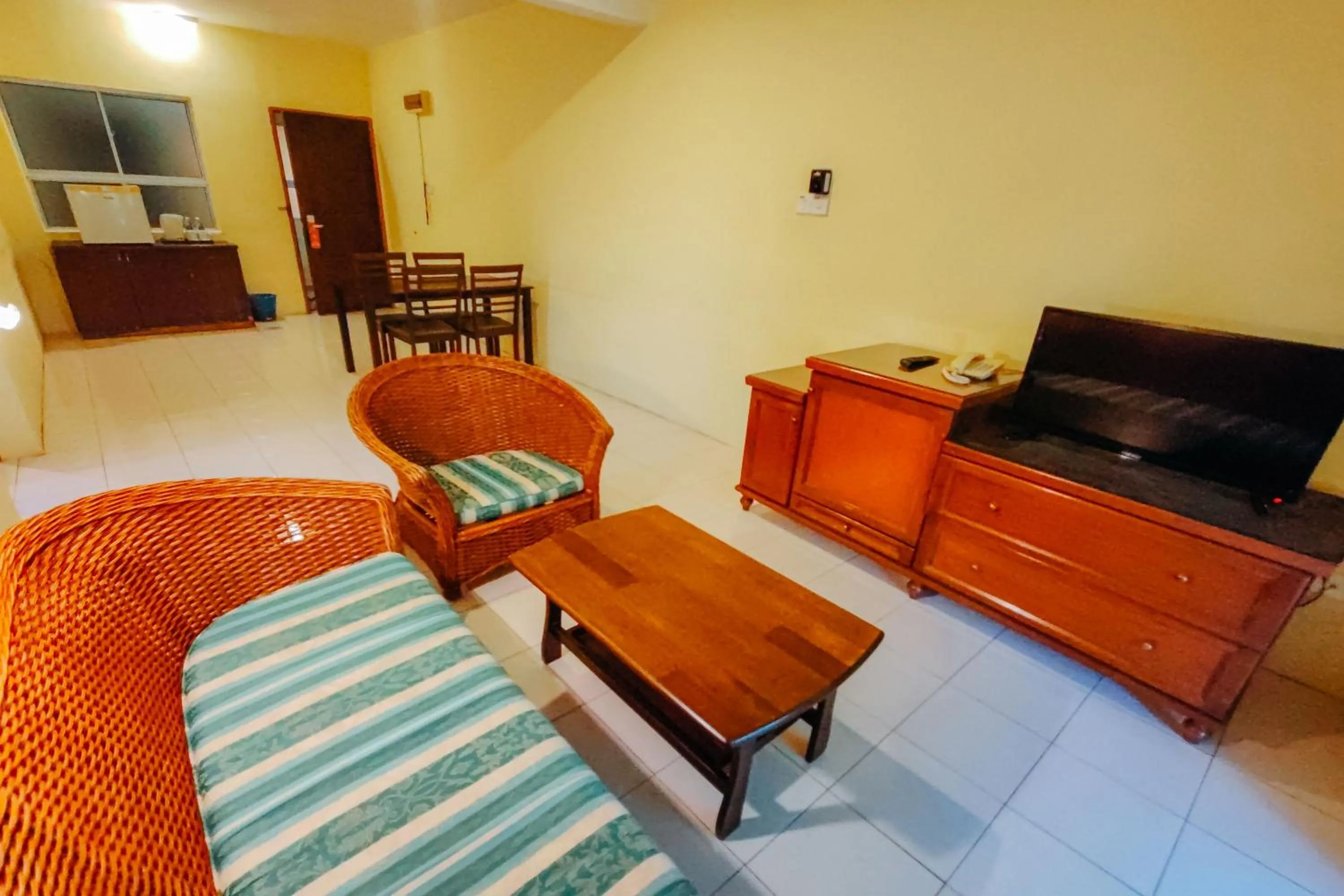 Living room in Virgo Batik Resort Teluk Batik Lumut