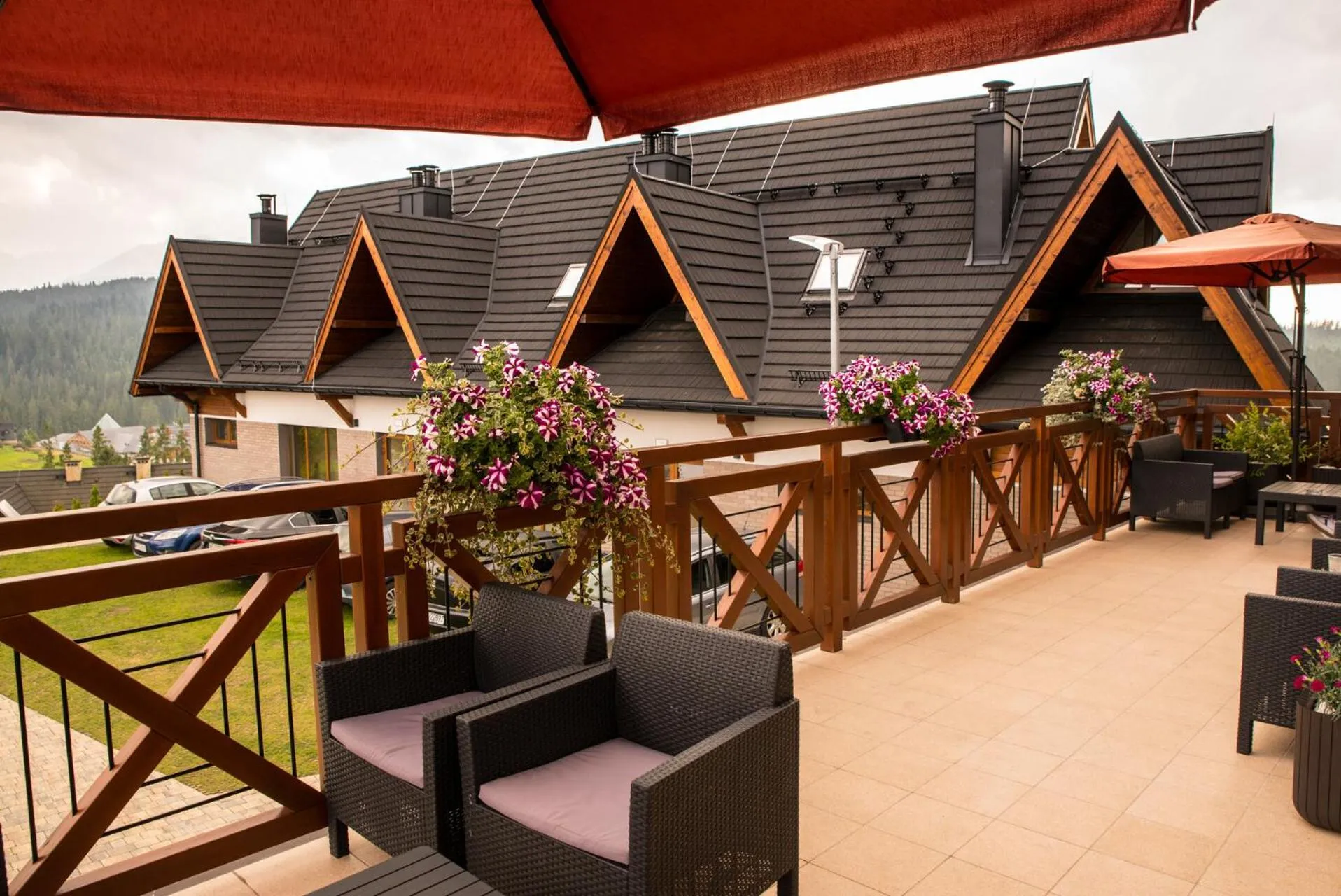 Balcony/Terrace in HOTEL*** NAT Bukowina Tatrzańska