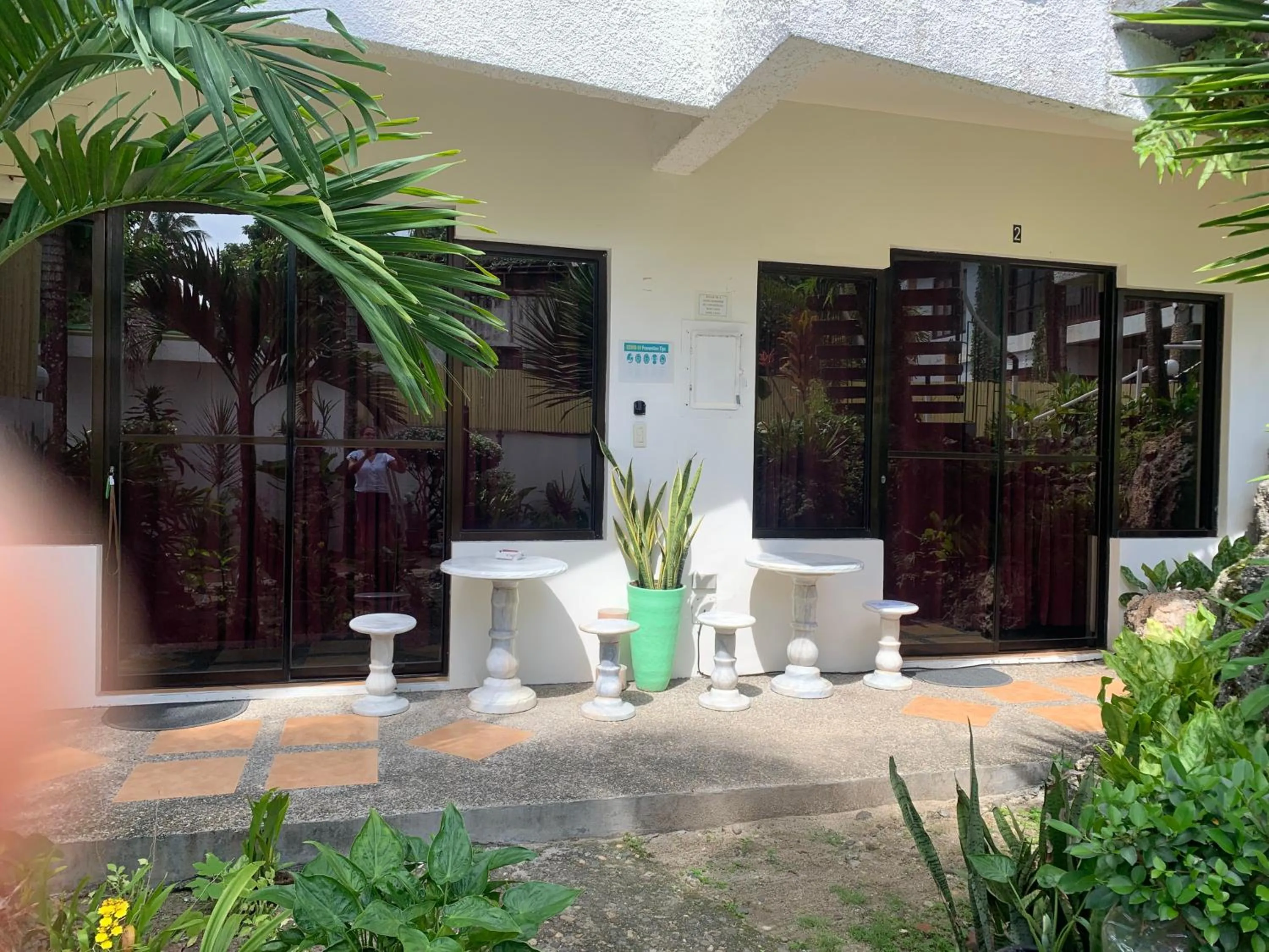 Garden view in Turtle Inn Resort