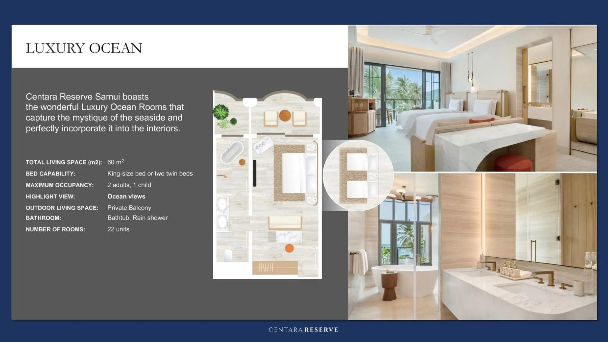 Floor plan in Centara Reserve Samui