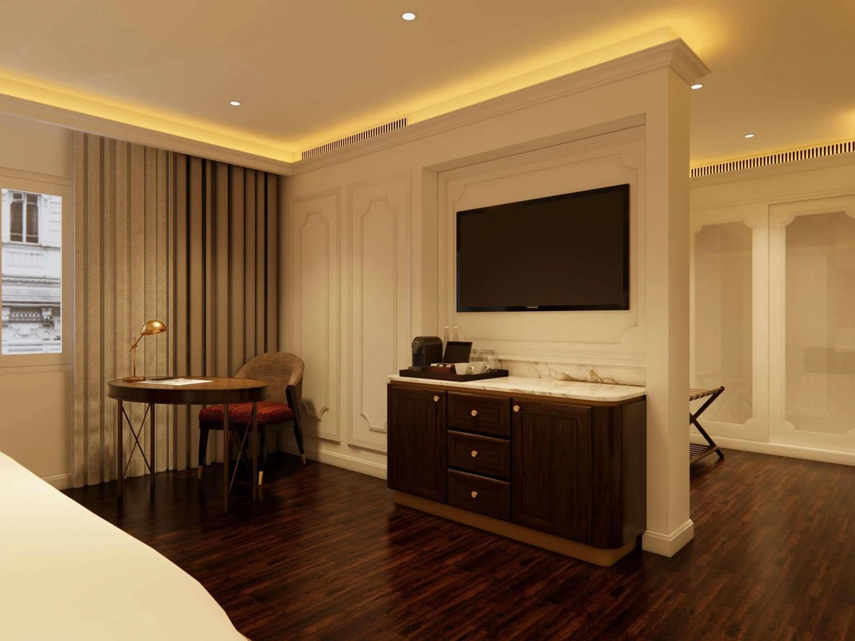 Bedroom, Bed in Hotel de l'Opera Hanoi - MGallery