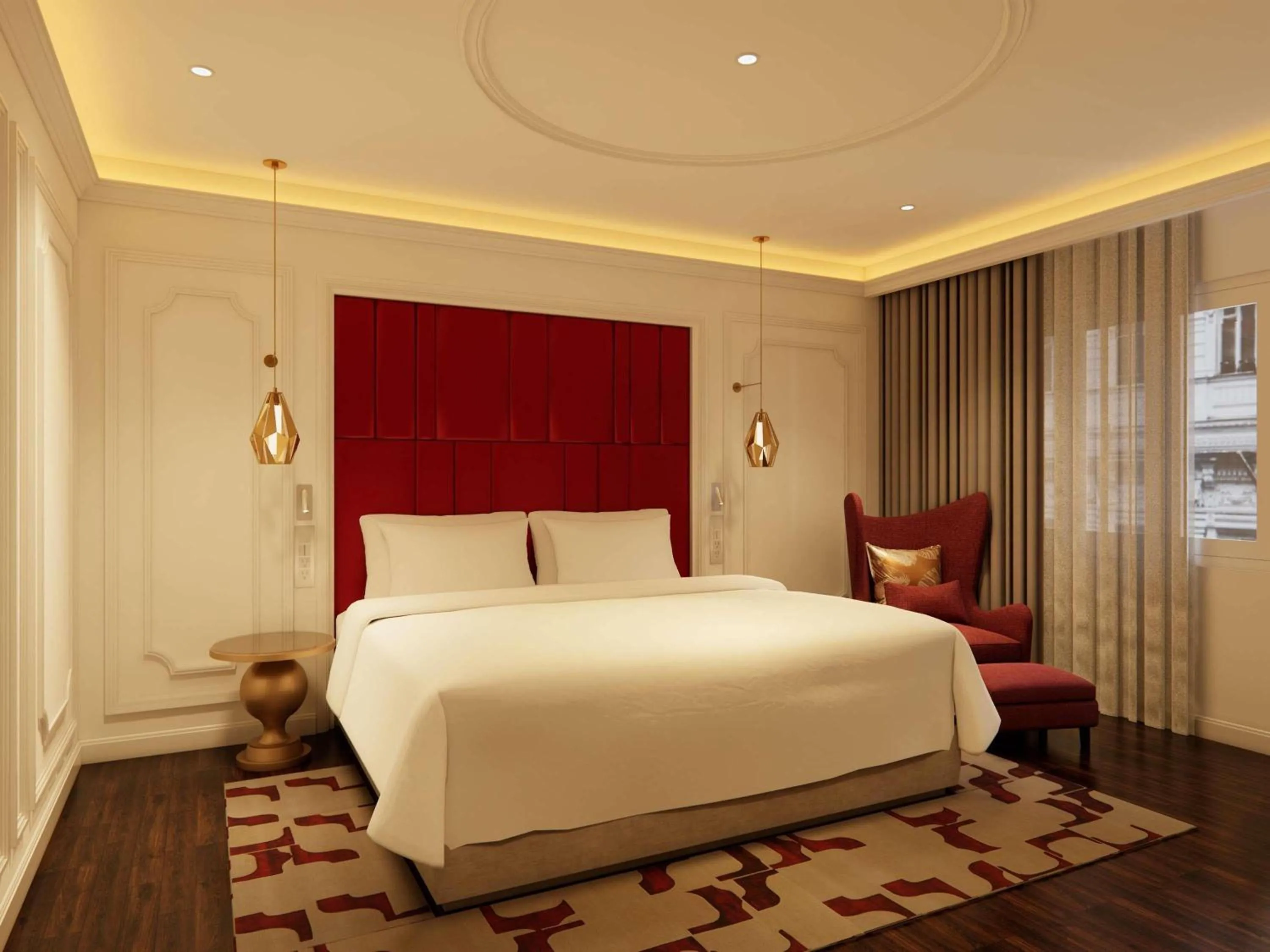 Bedroom, Bed in Hotel de l'Opera Hanoi - MGallery