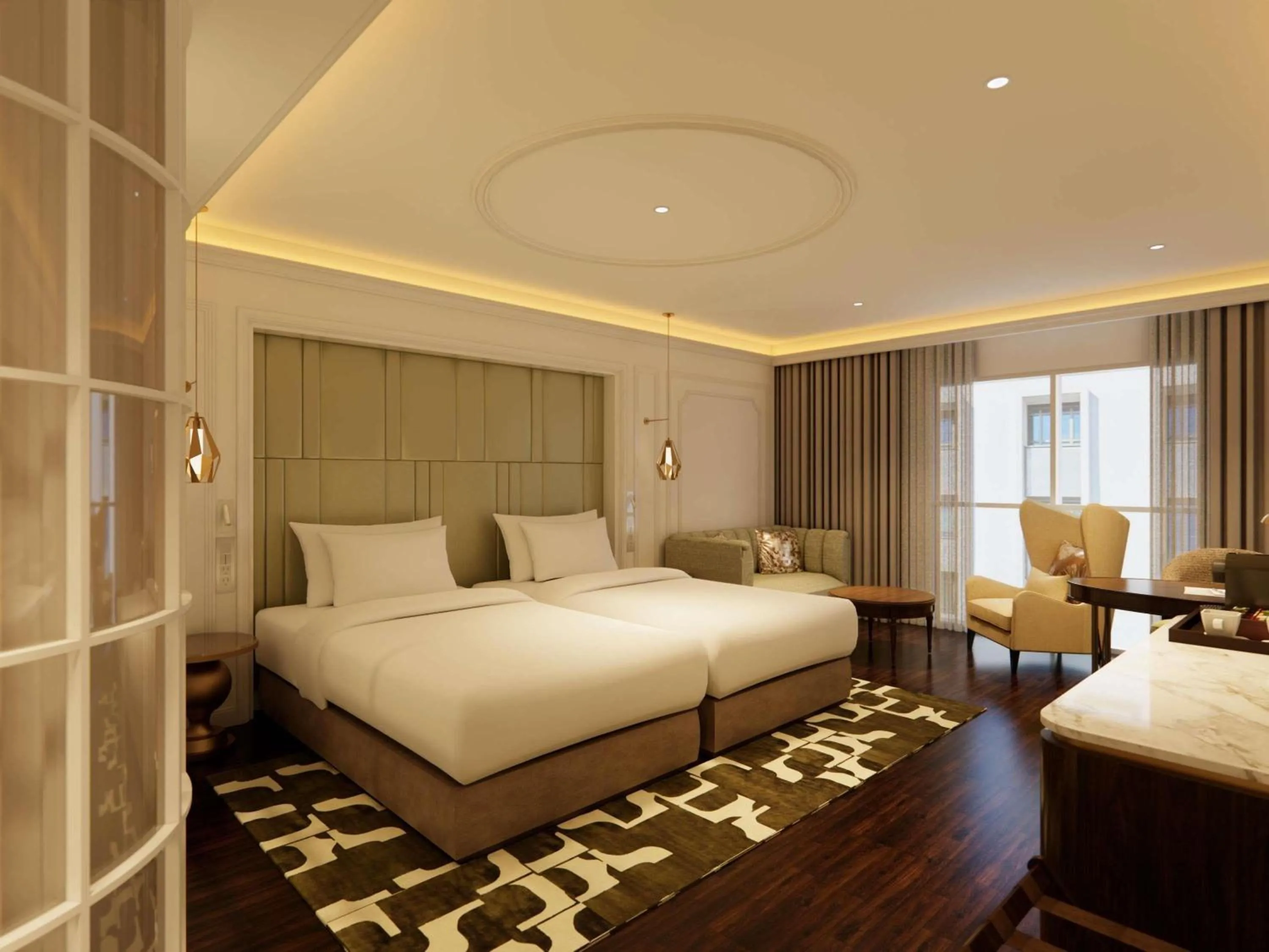 Bedroom, Bed in Hotel de l'Opera Hanoi - MGallery