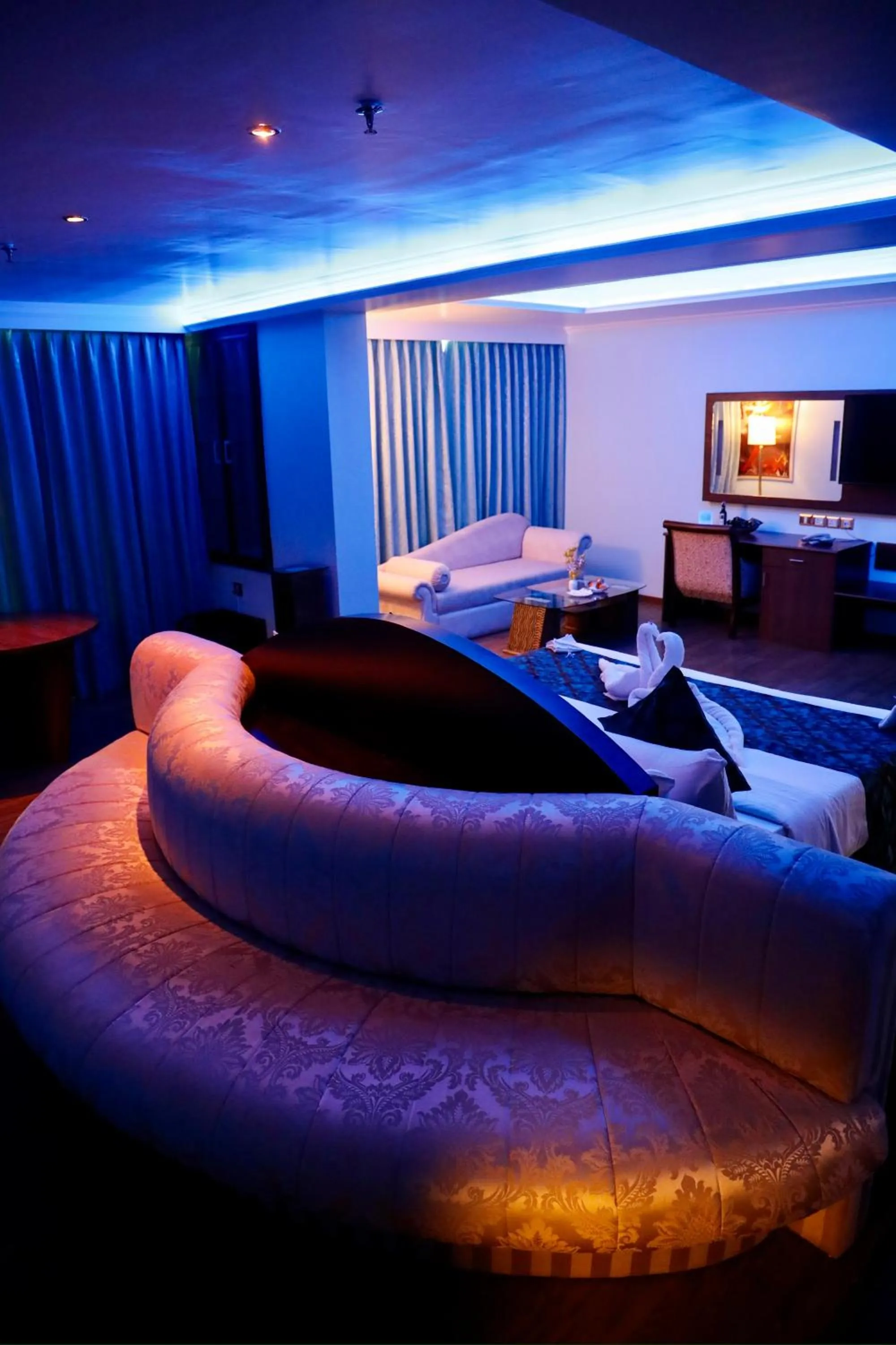 Bed in The Quilon Beach Hotel and Convention Center