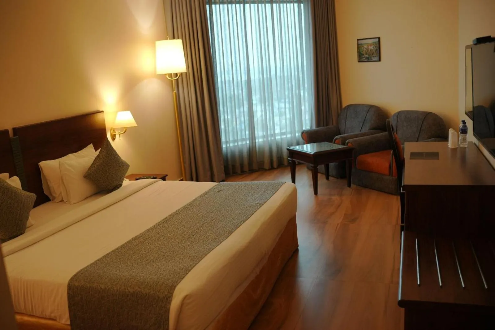 Bed in The Quilon Beach Hotel and Convention Center