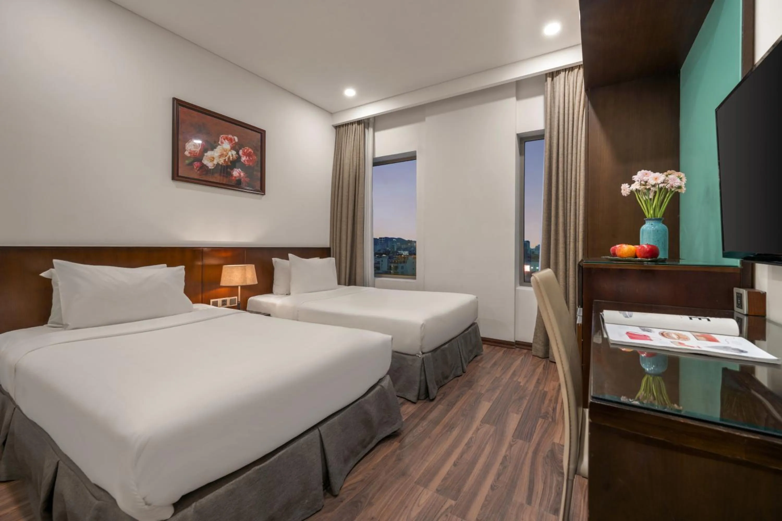 View (from property/room), Bed in Mitisa Hotel Da Nang - Near Dragon Bridge