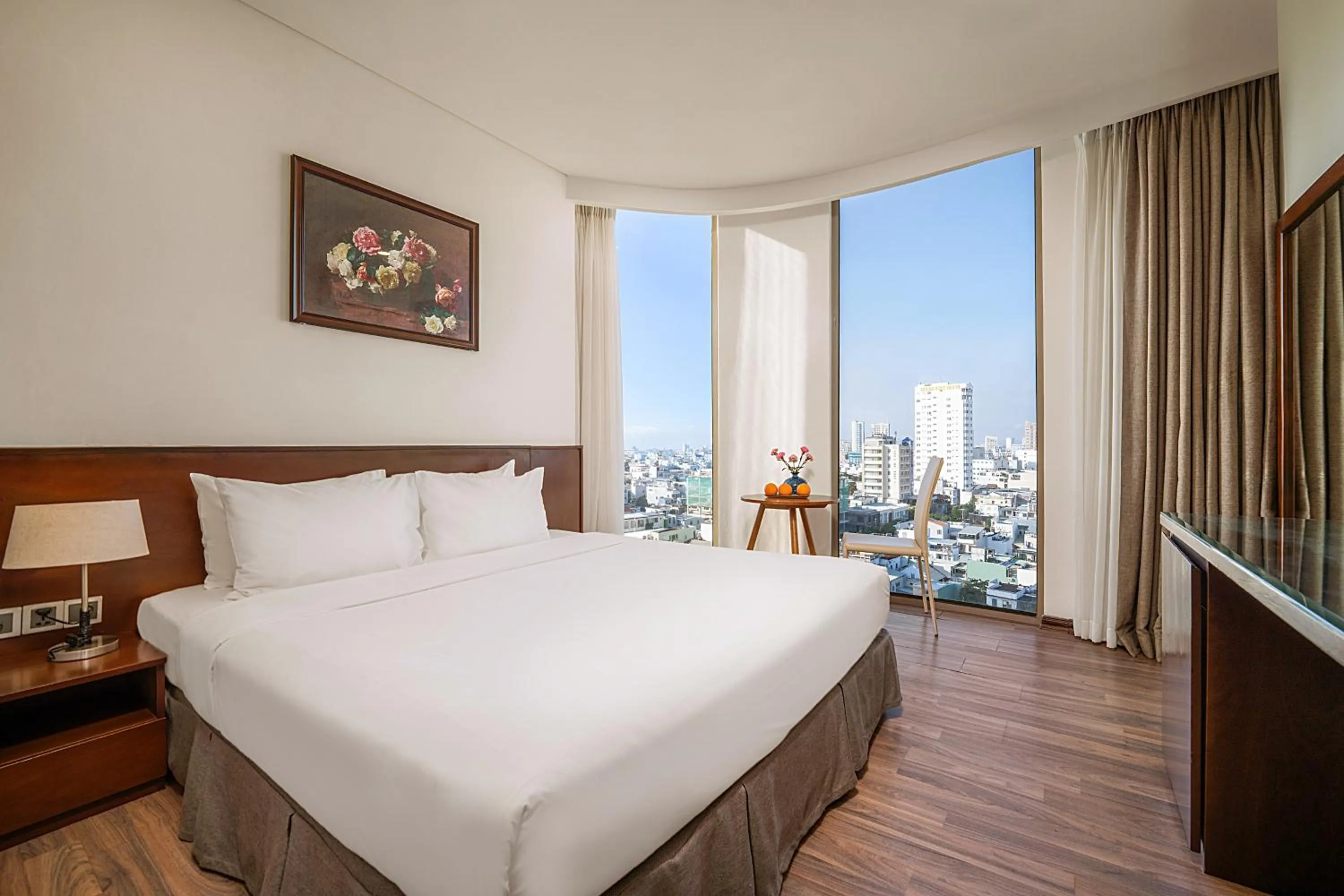 View (from property/room), Bed in Mitisa Hotel Da Nang - Near Dragon Bridge