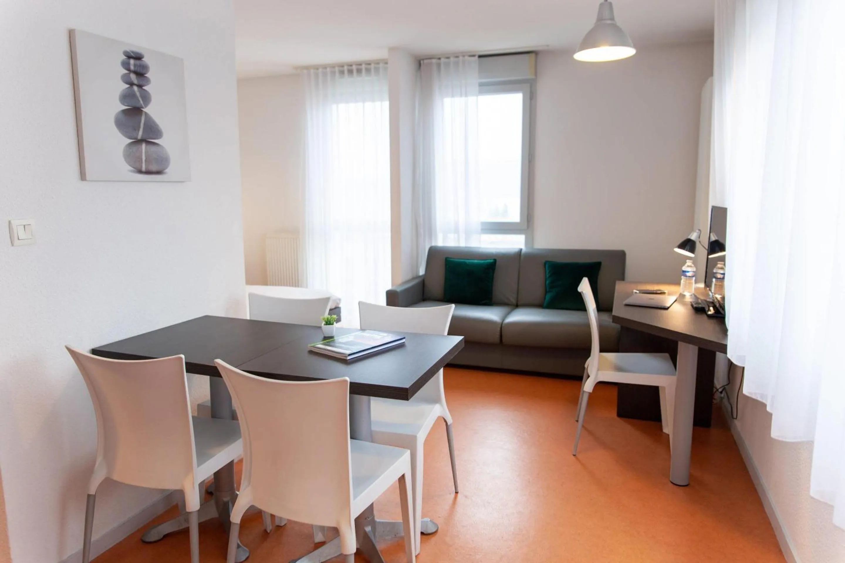 Living room in Comfort Aparthotel Besancon Hauts du Chazal