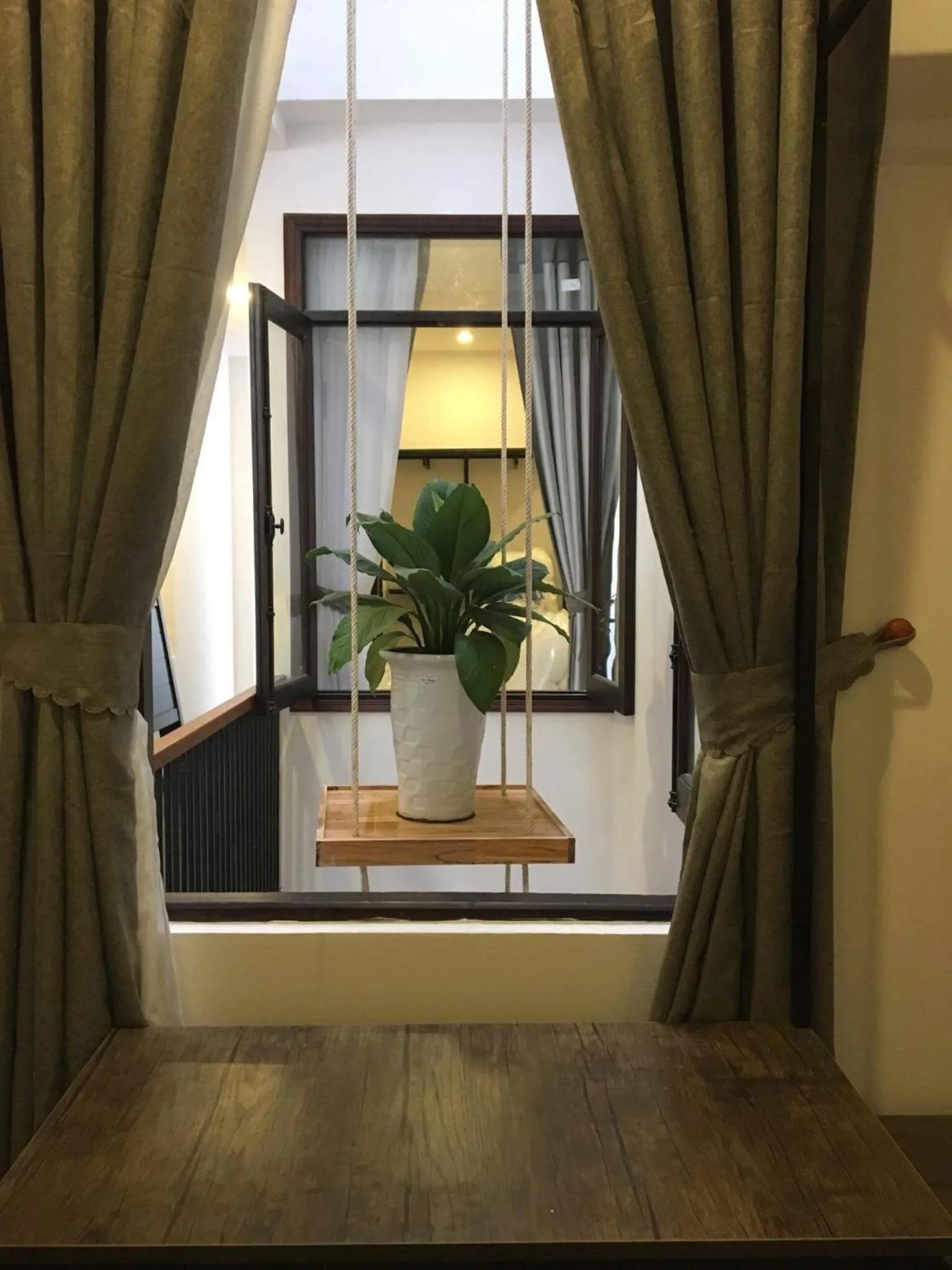 Garden view in Kha Hostel