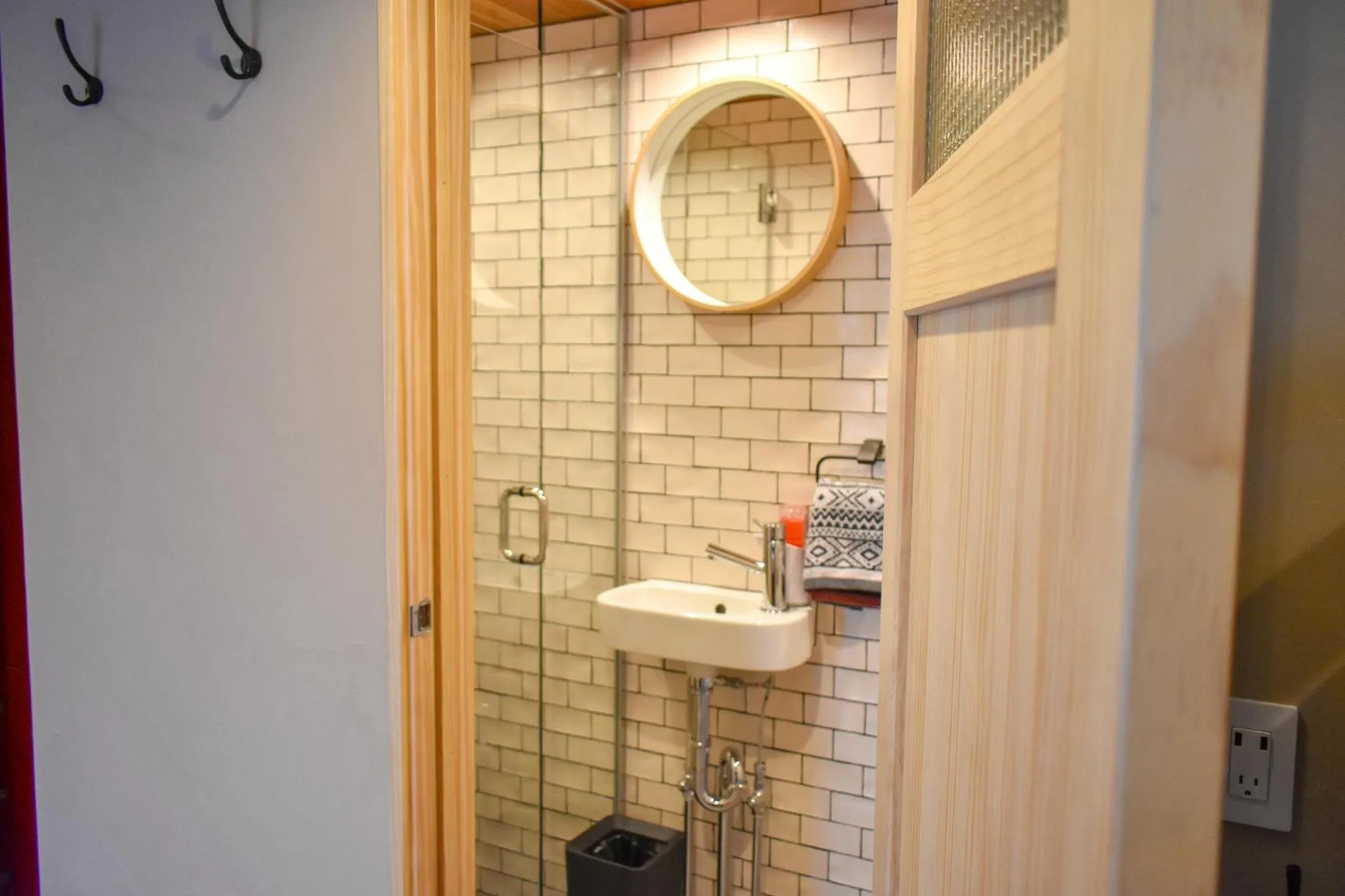 Shower in Penke Panke Lodge and Apartments
