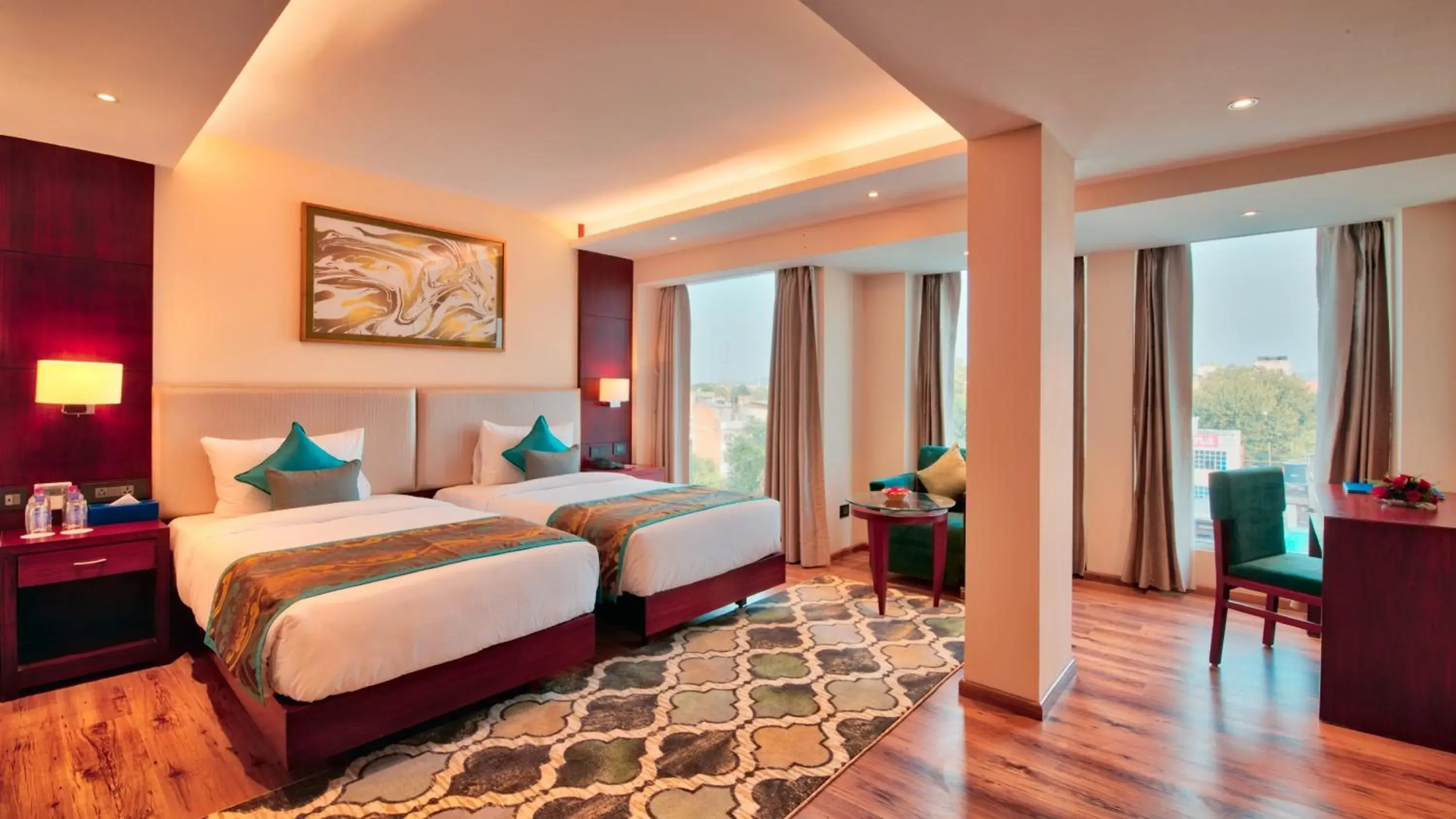Superior Twin Room (1+1 Happy Hour from 11am - 6pm) in Golden Tulip Essential Jaipur Superior Twin Room (1+1 Happy Hour from 11am - 6pm) in Golden Tulip Essential Jaipur