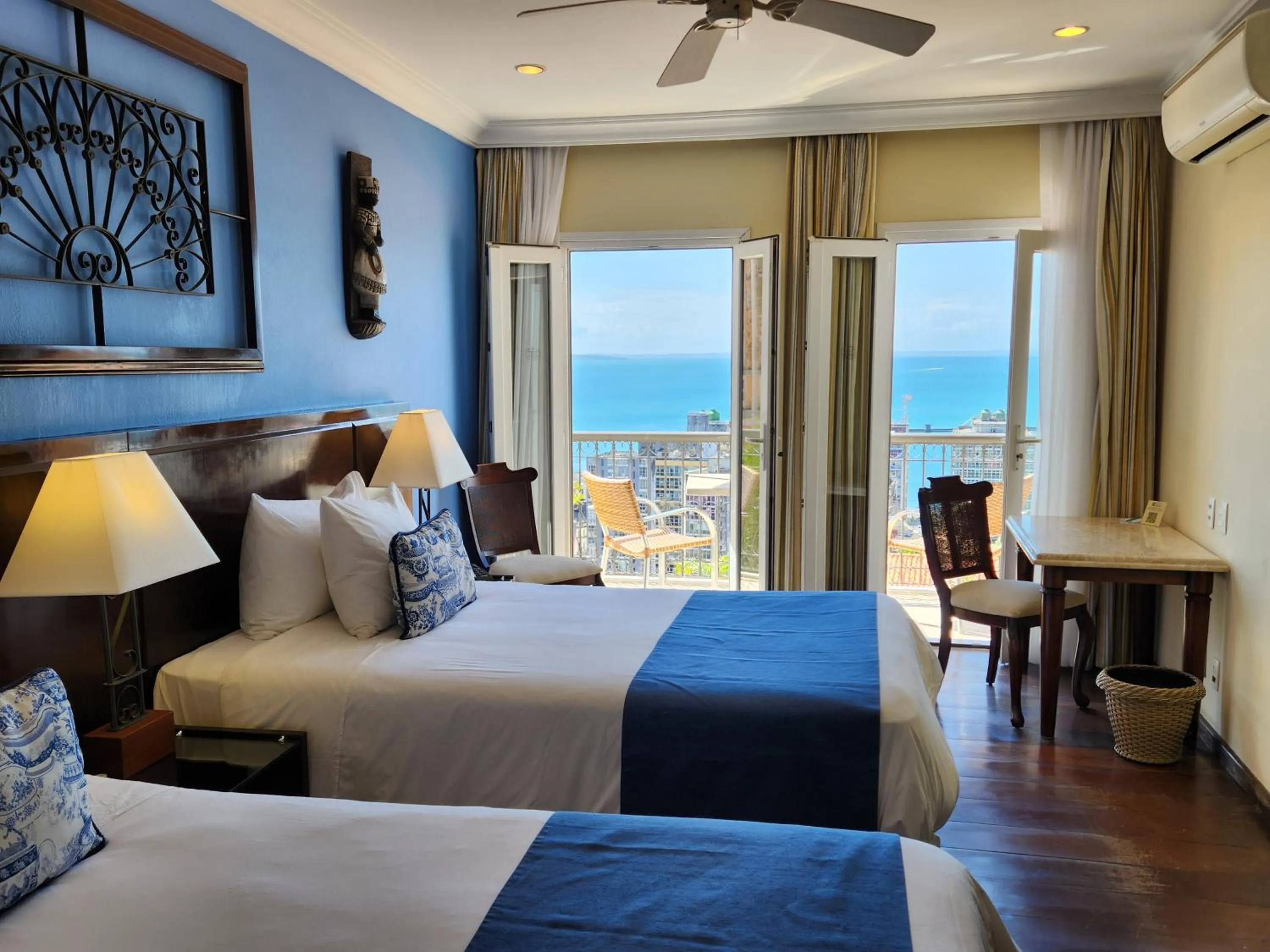 Bed in Hotel Casa do Amarelindo