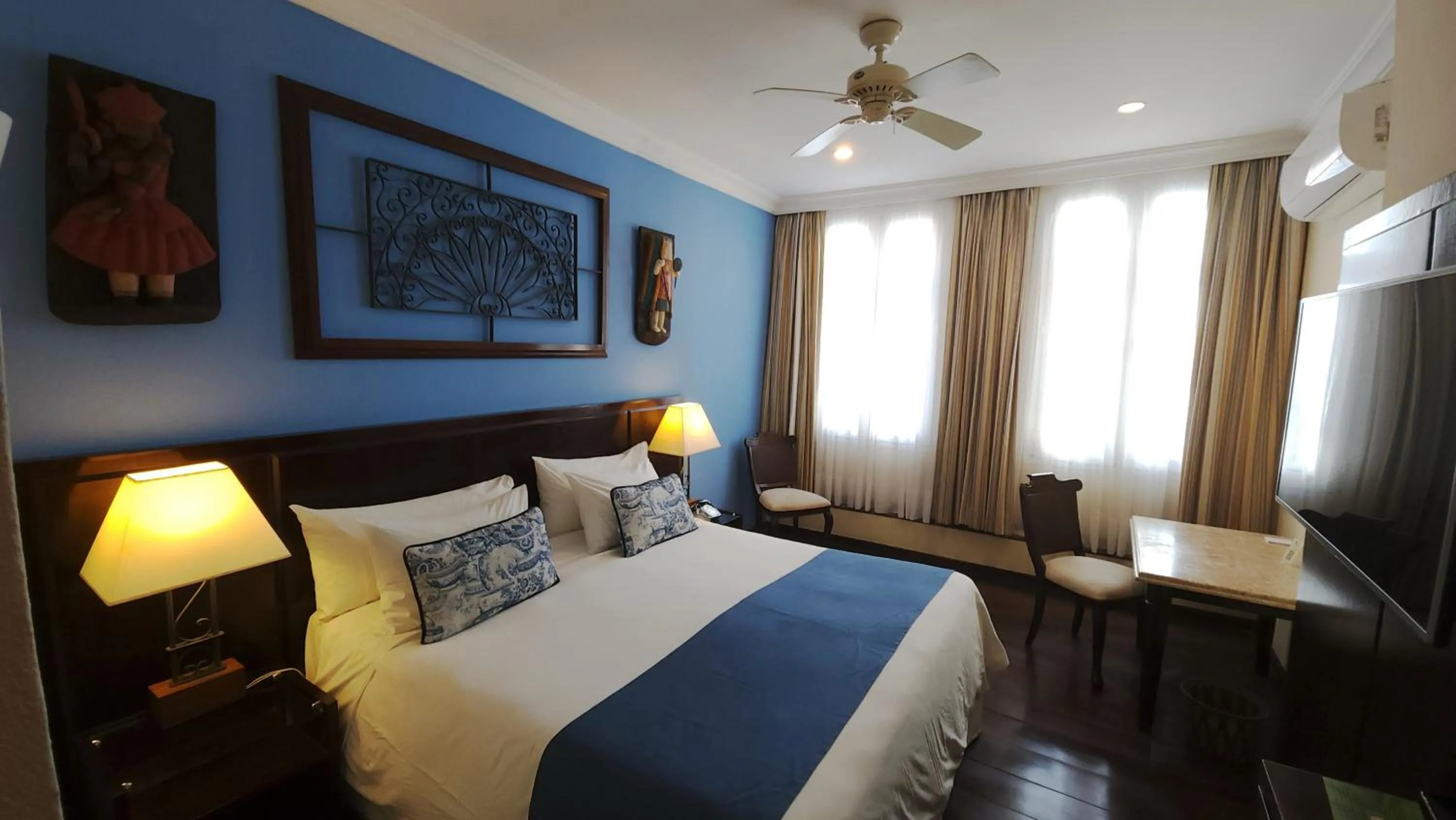 Bed in Hotel Casa do Amarelindo