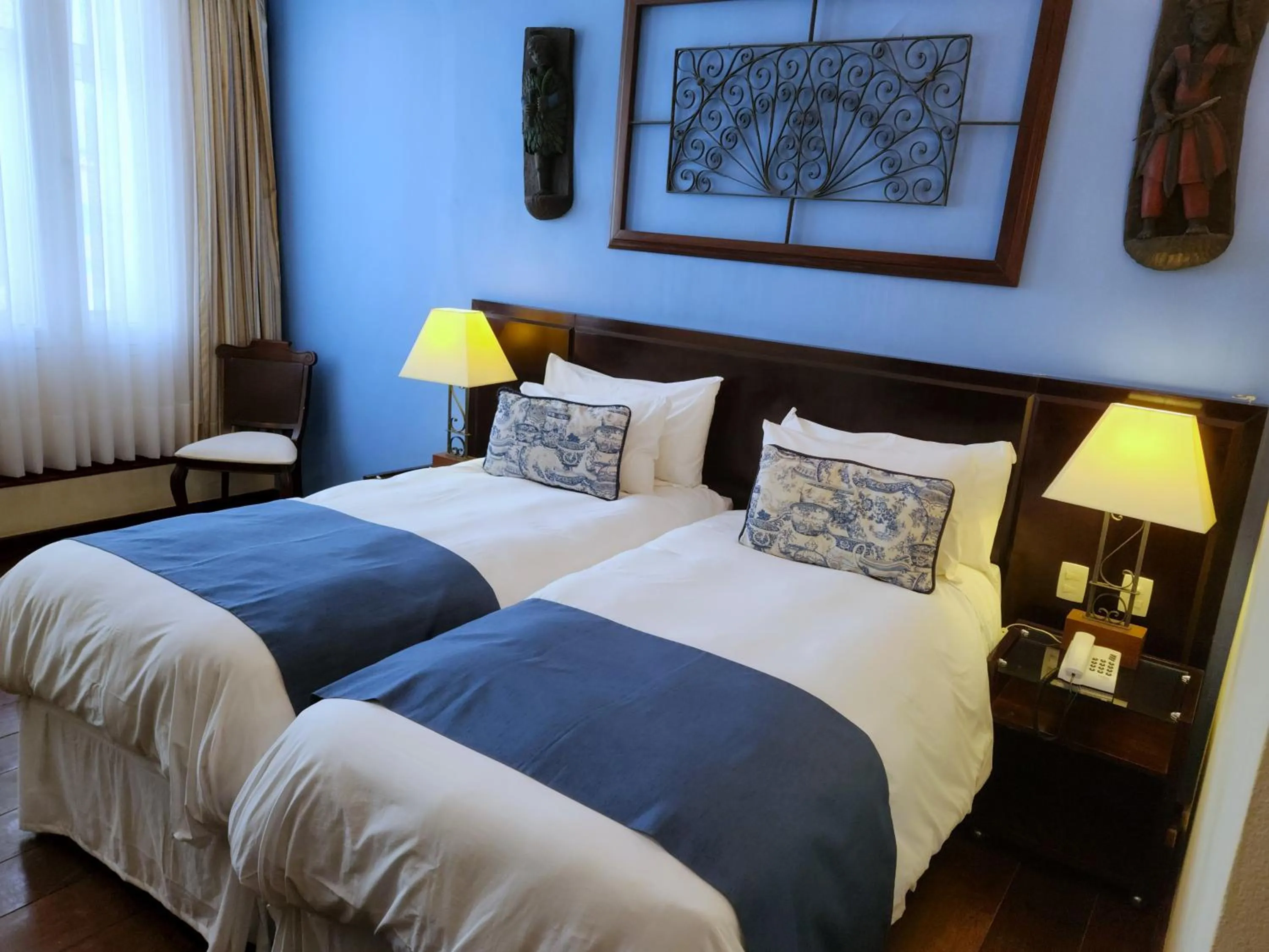 Bed in Hotel Casa do Amarelindo