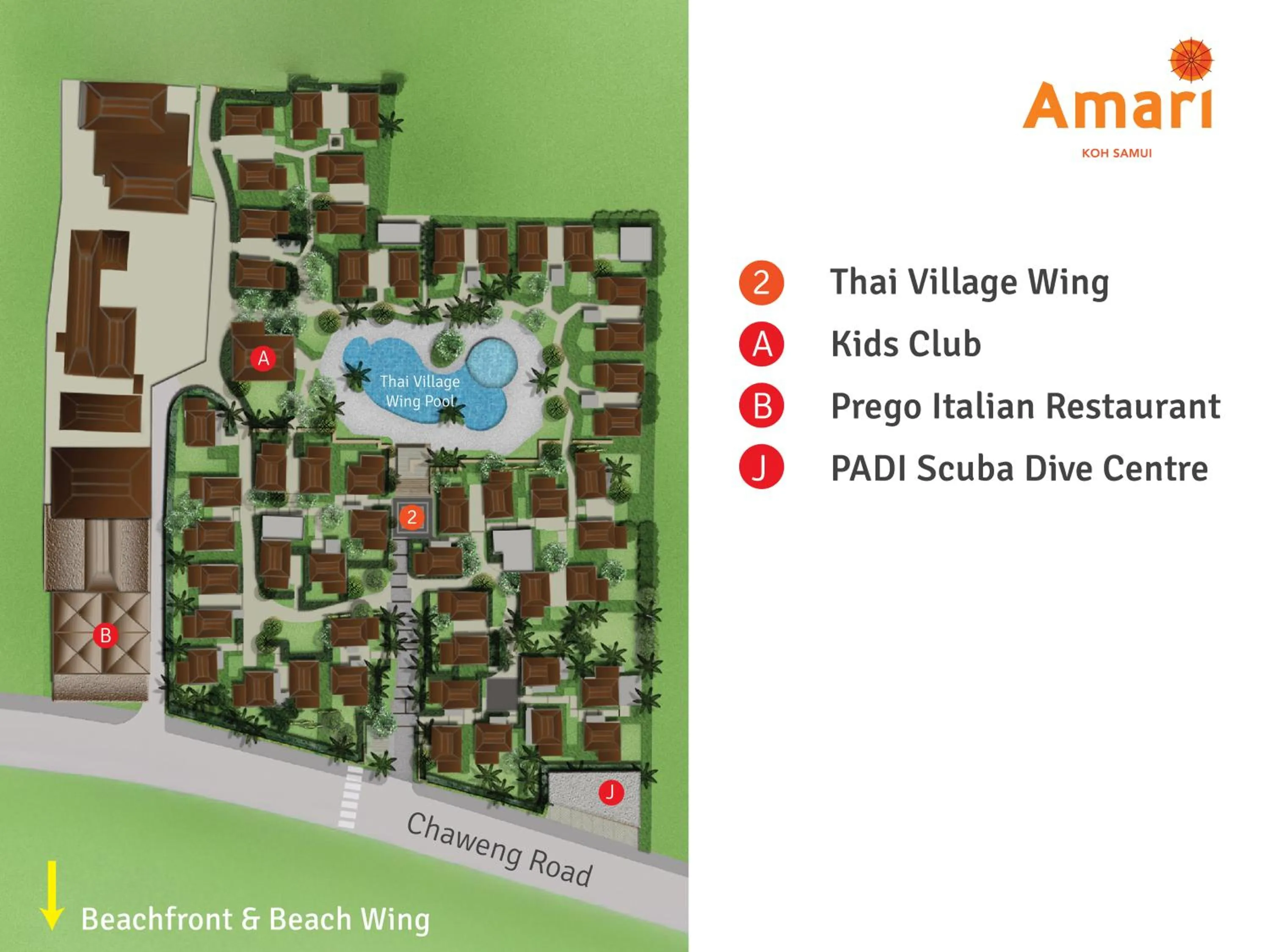 Location in Amari Koh Samui