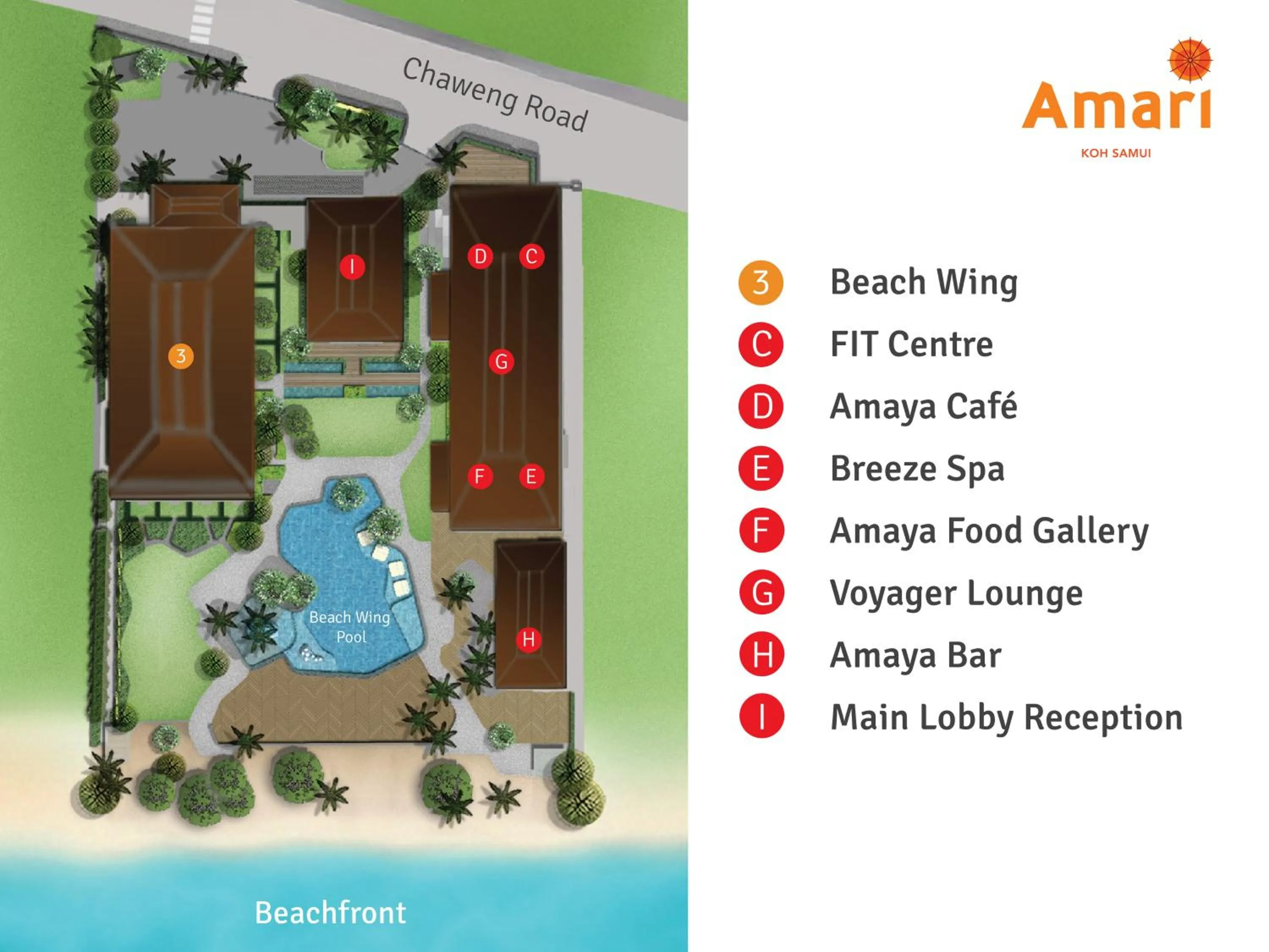 Location in Amari Koh Samui