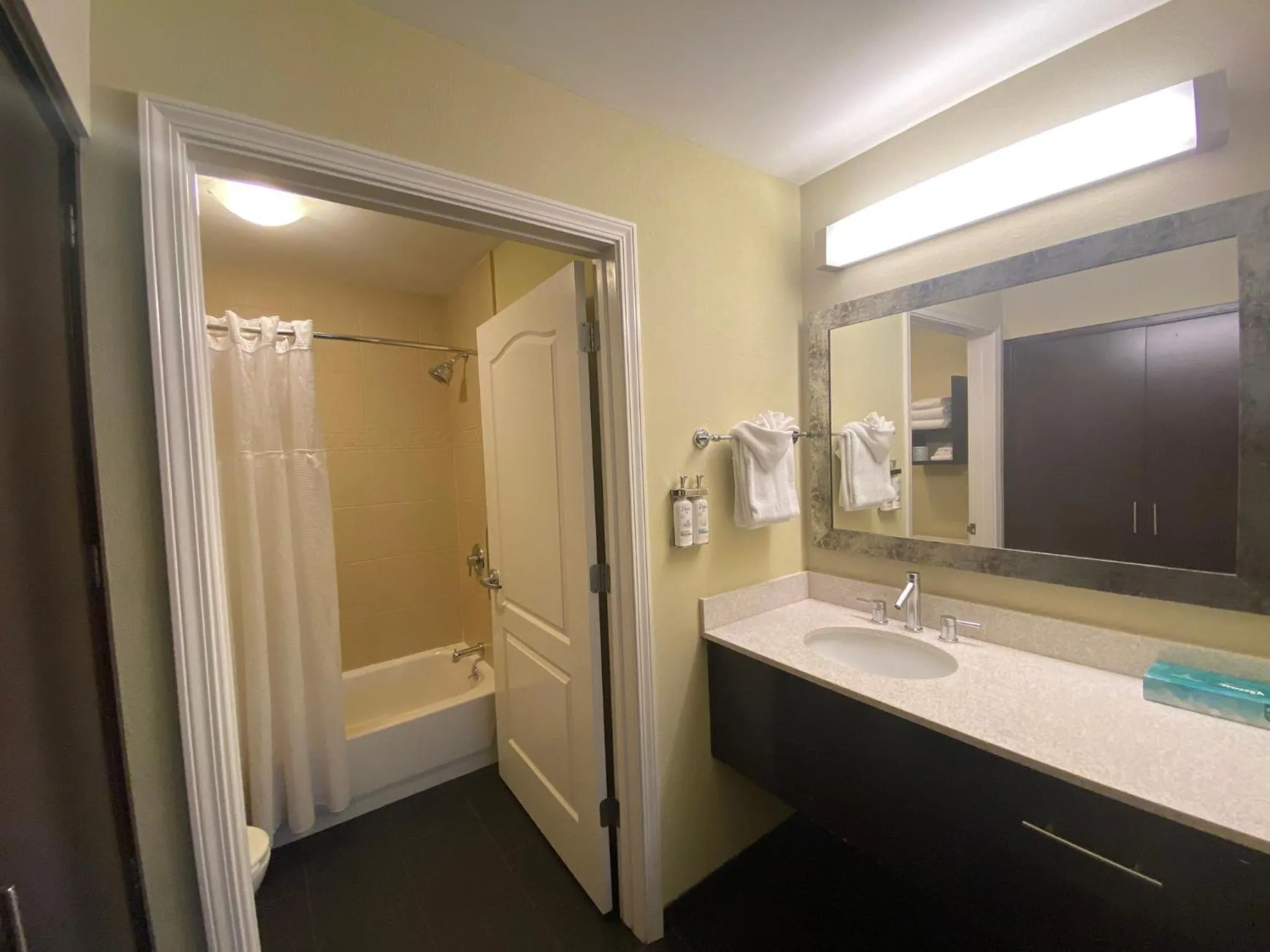 Bathroom in Staybridge Suites Syracuse Liverpool by IHG